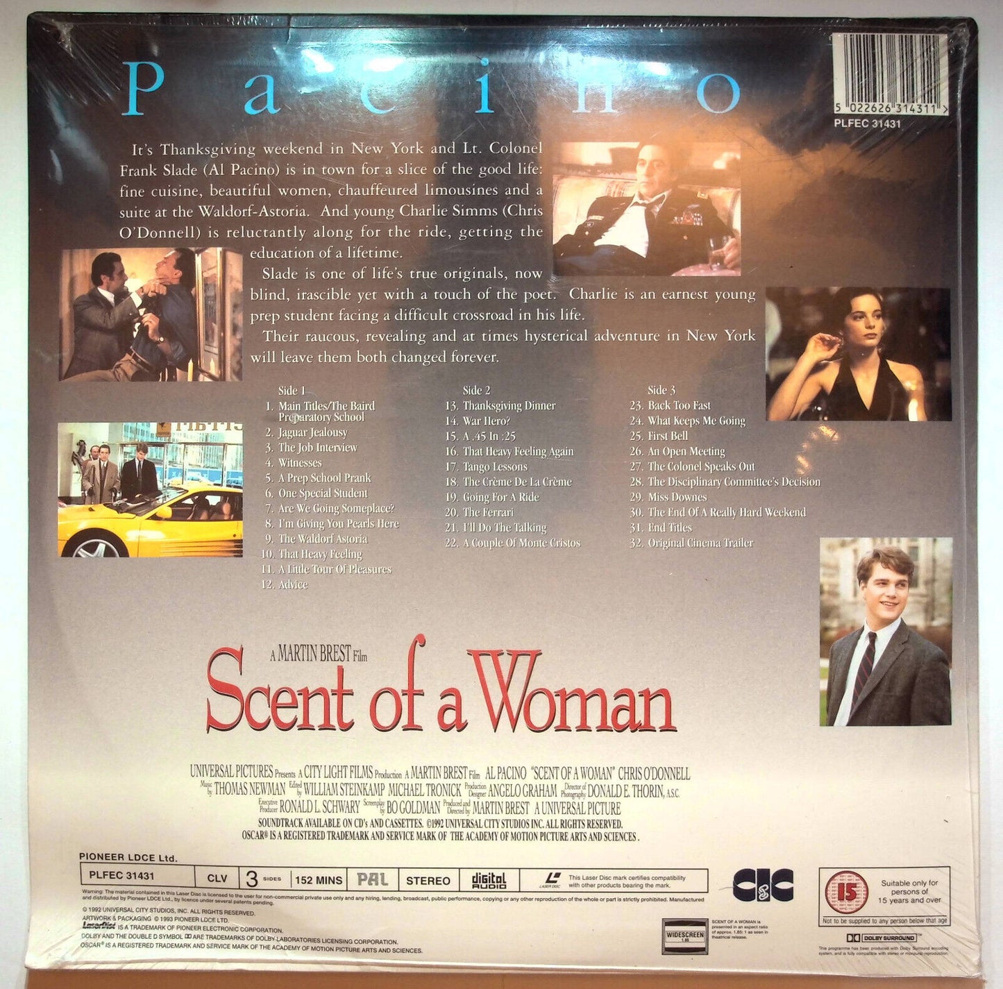 EBOND Scent Of a Woman - Laser Disc Pal