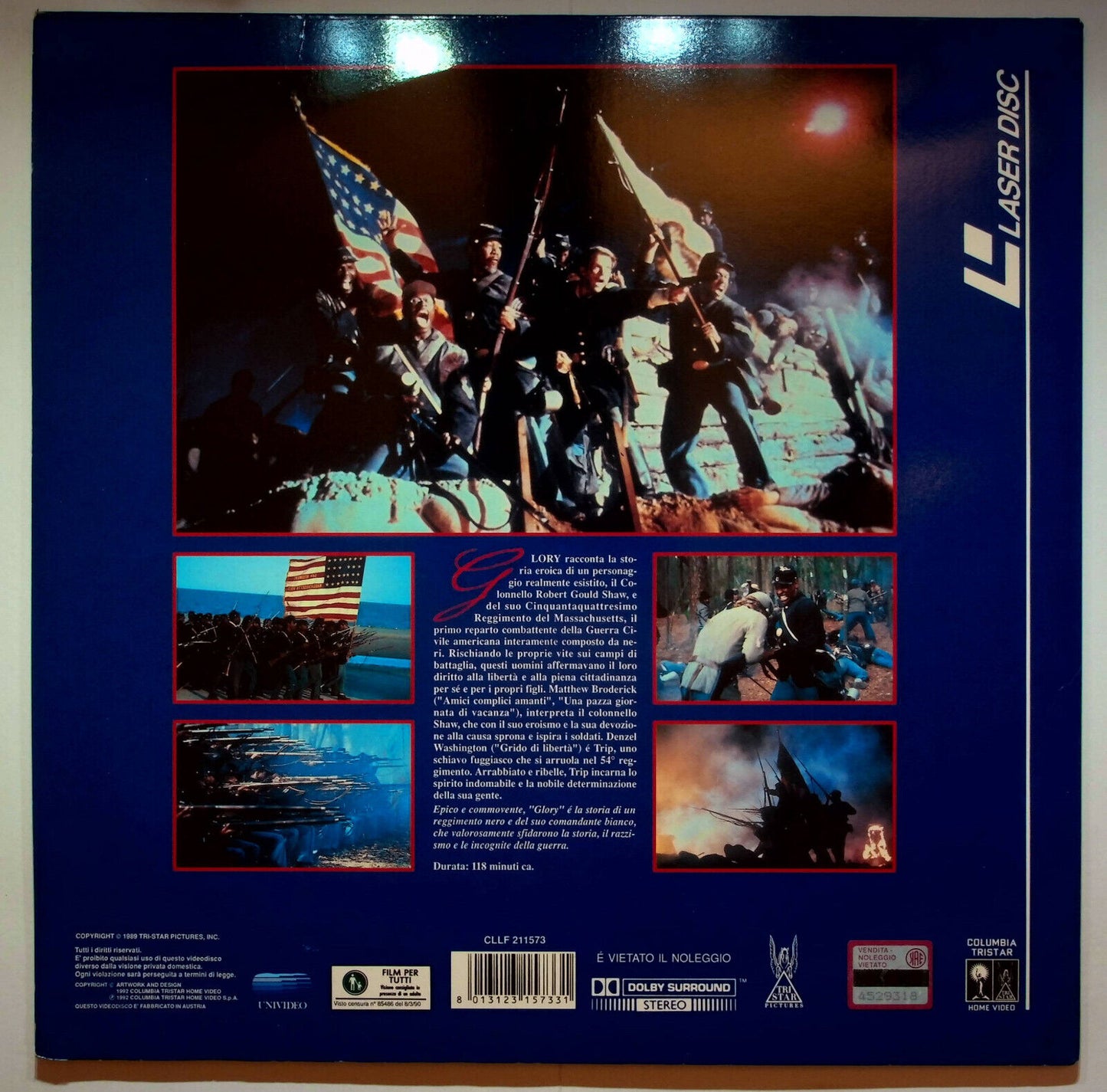 EBOND Glory - Uomini Di Gloria - Laser Disc Pal
