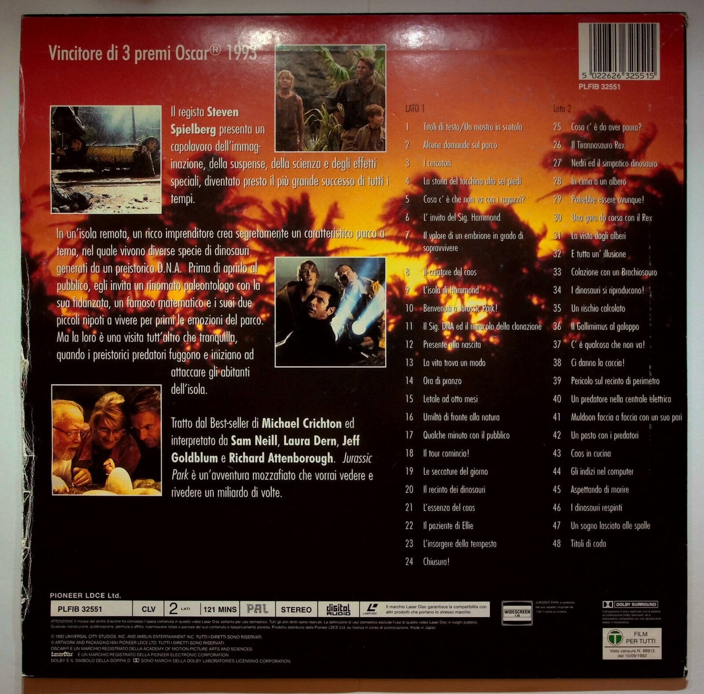 EBOND Jurassic Park (1993) - Laser Disc Pal