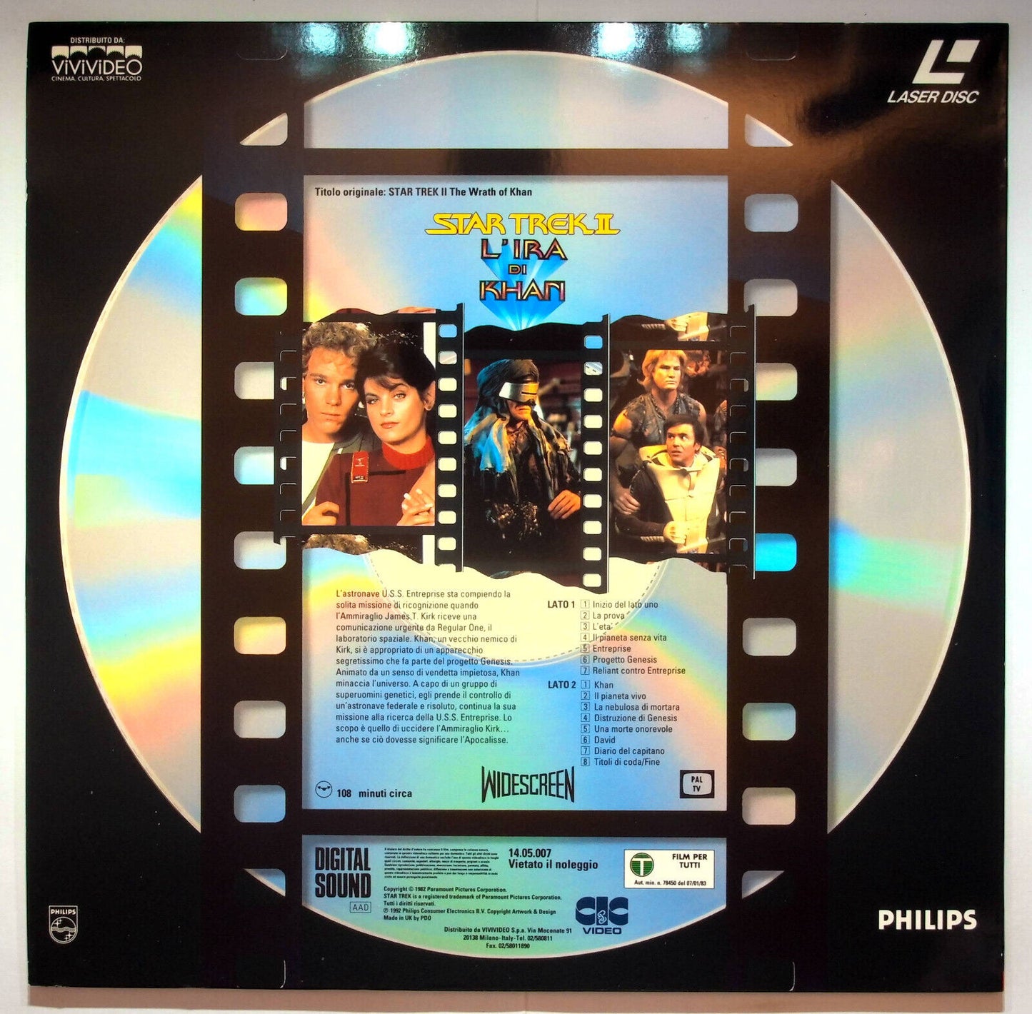 EBOND Star Trek Ii - L'ira Di Khan - Laser Disc Pal