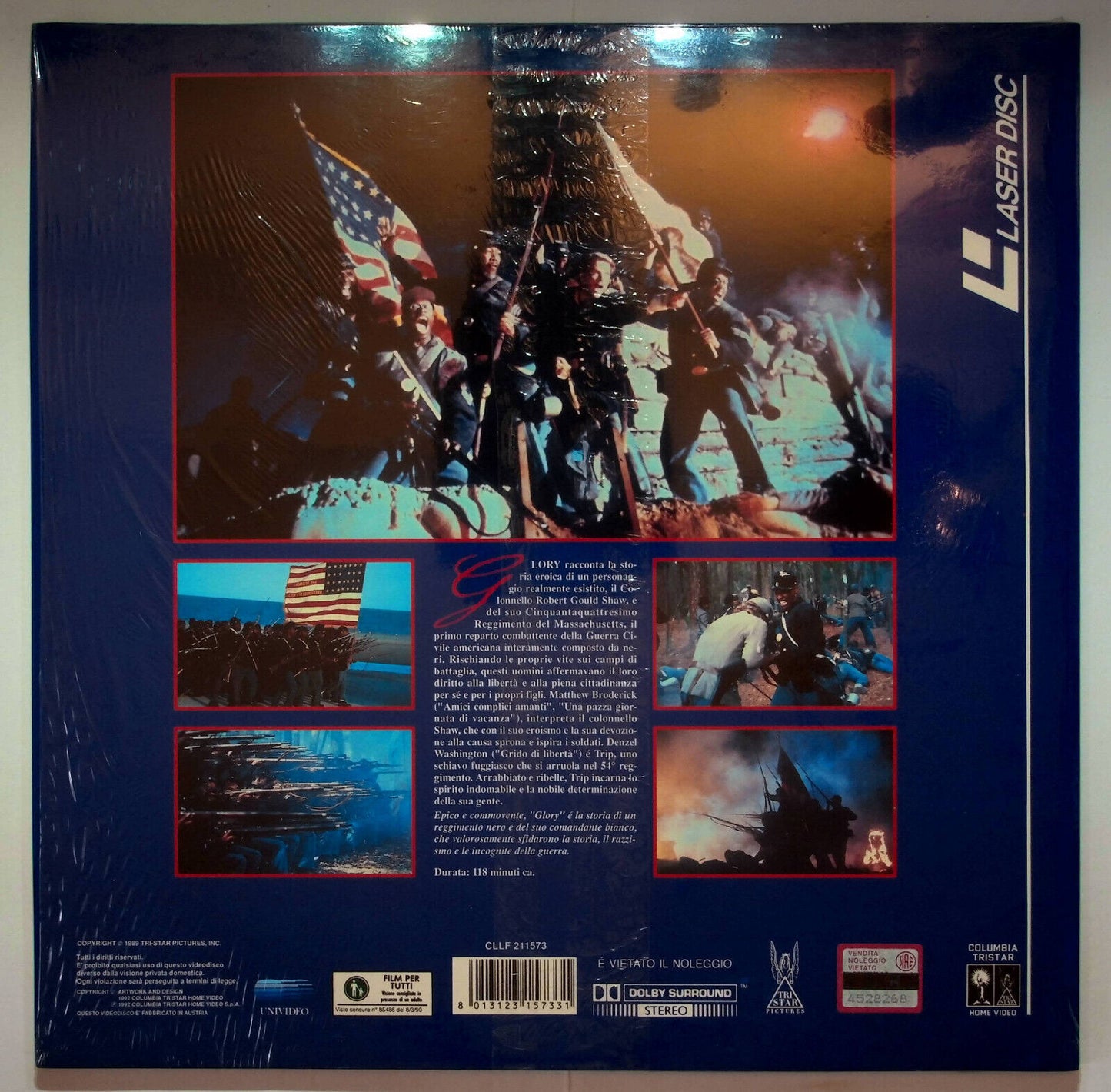 EBOND Glory - Uomini Di Gloria - Laser Disc Pal