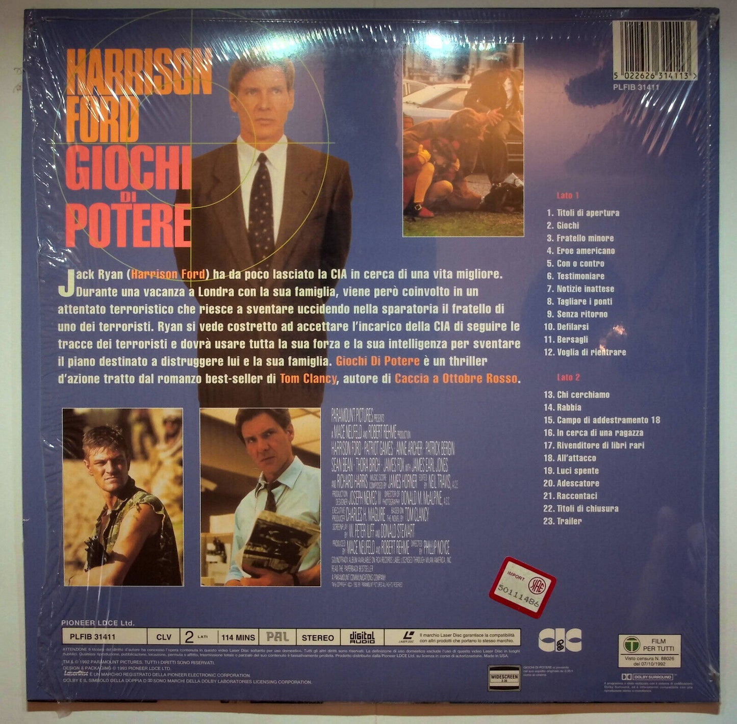 EBOND Giochi Di Potere - Laser Disc Pal