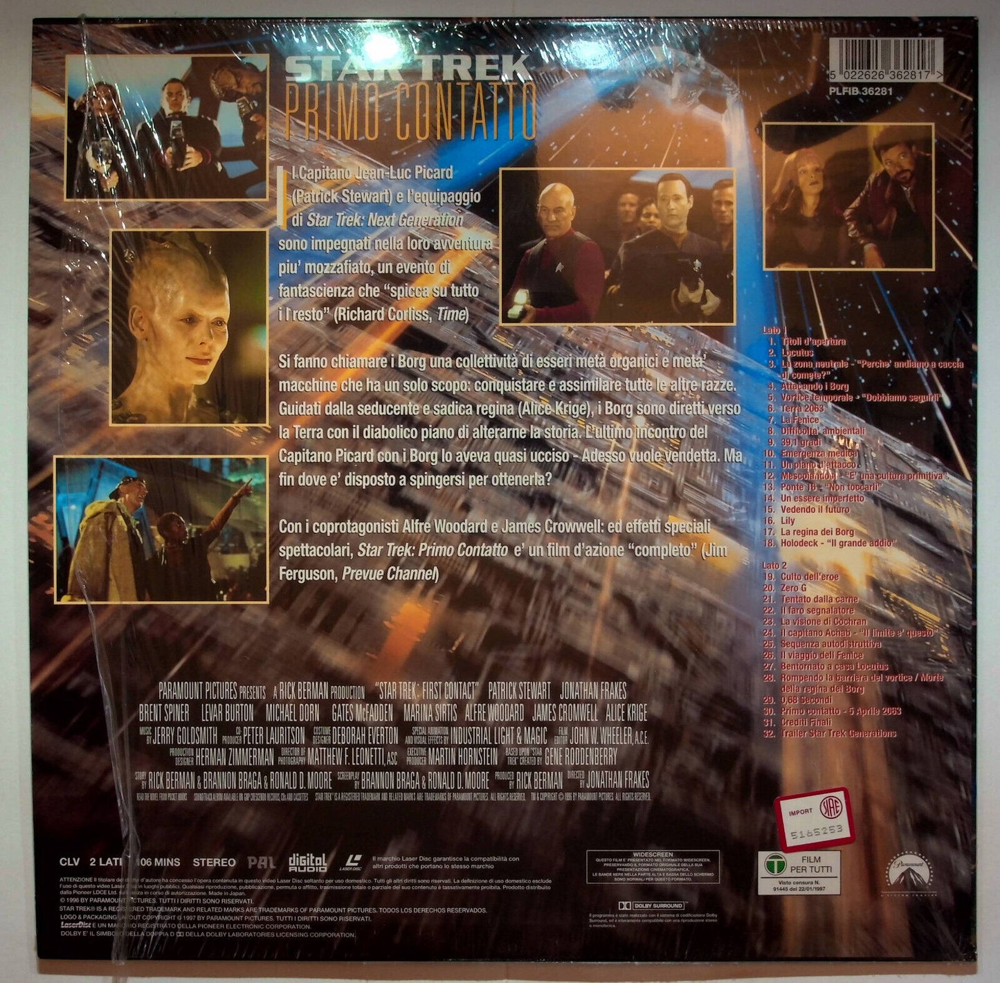 EBOND Star Trek Primo Contatto - Laser Disc Pal