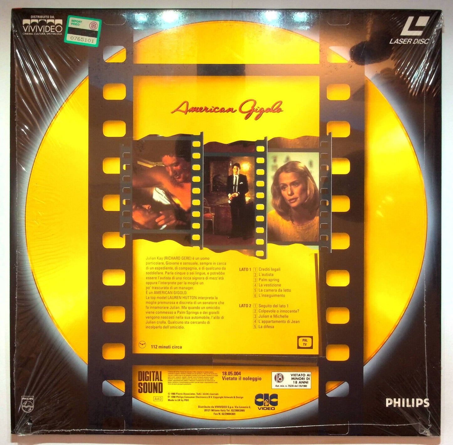 EBOND American Gigolo - Laser Disc Pal