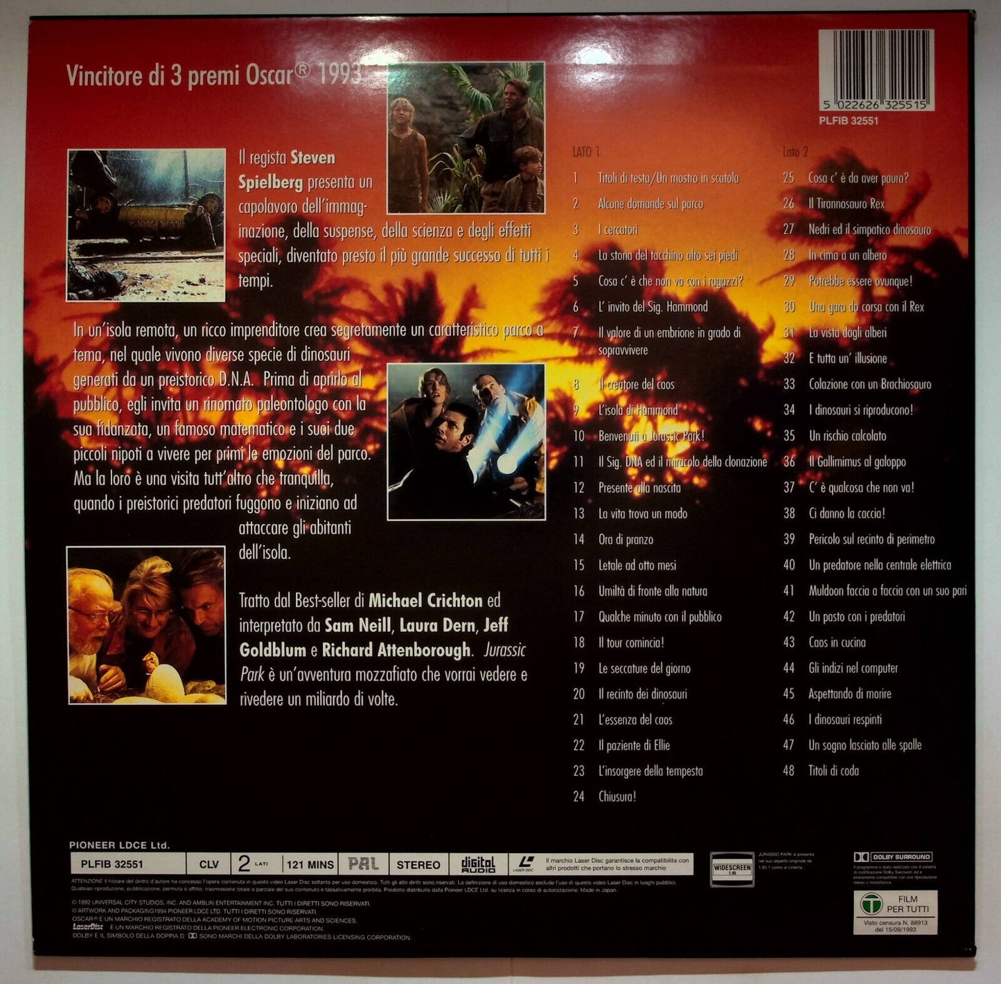 EBOND Jurassic Park (1993) - Laser Disc Pal
