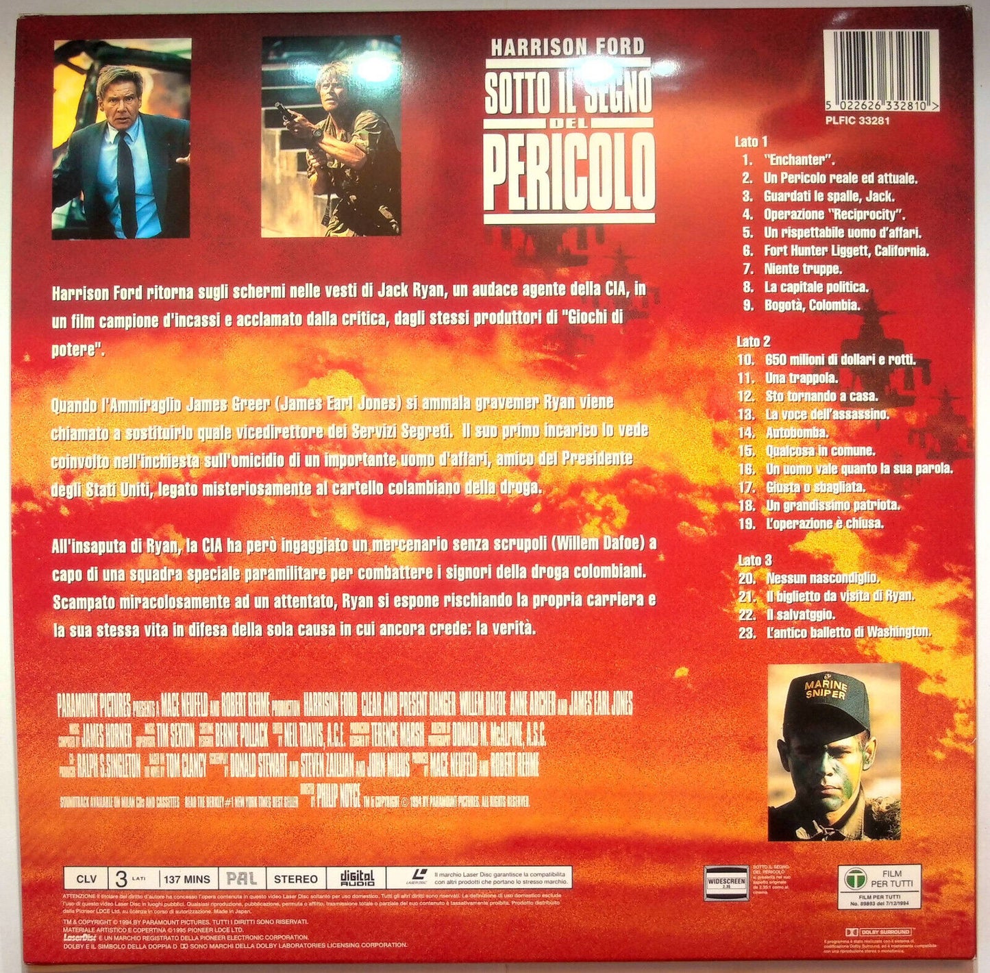 EBOND Sotto Il Segno Del Pericolo - Laser Disc Pal