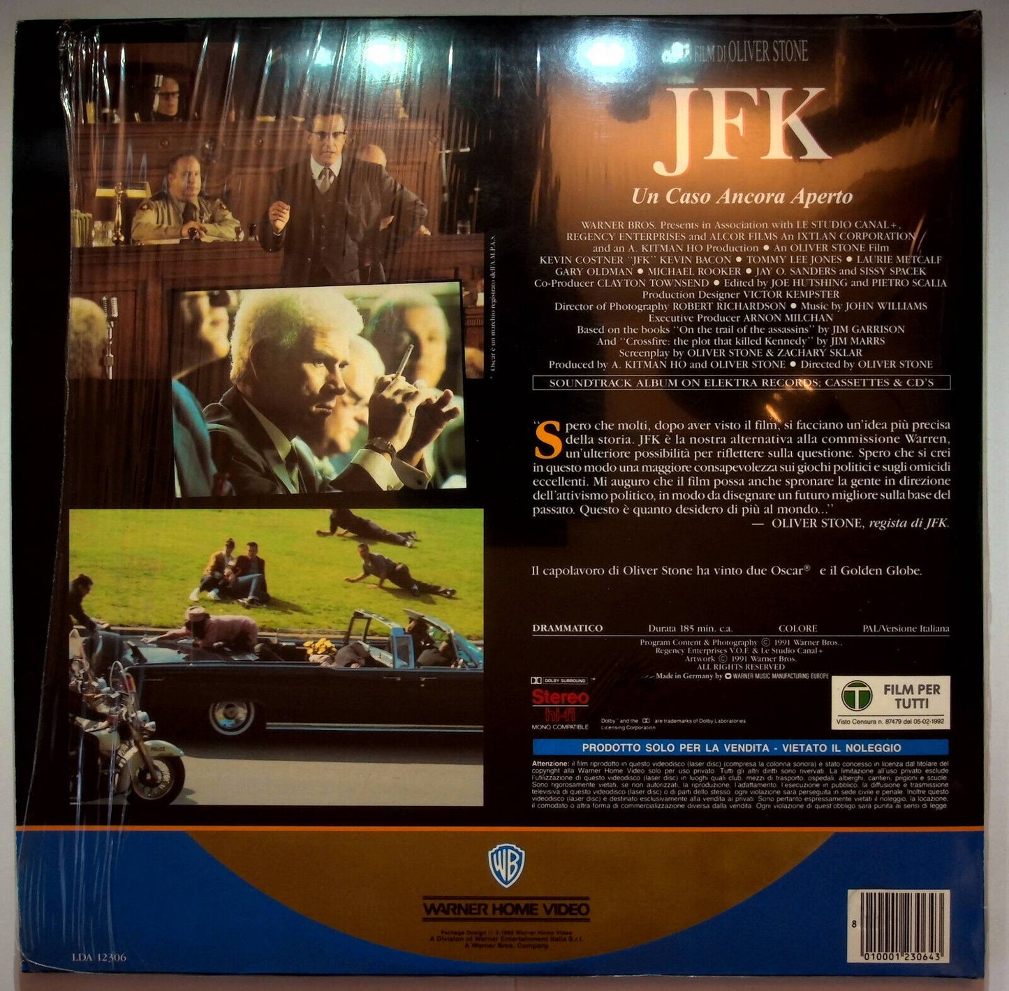 EBOND Jfk - Un Caso Ancora Aperto - Laser Disc Pal