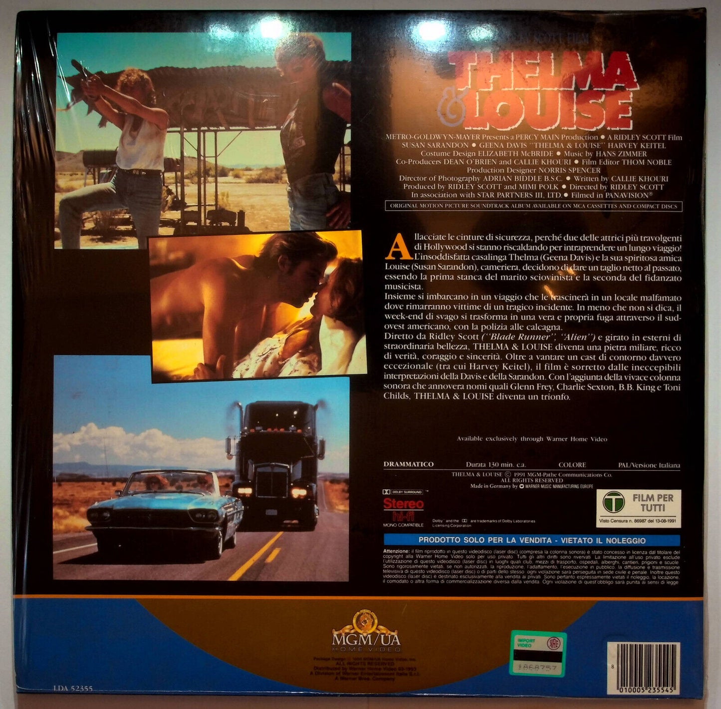 EBOND Thelma & Louise - Laser Disc Pal