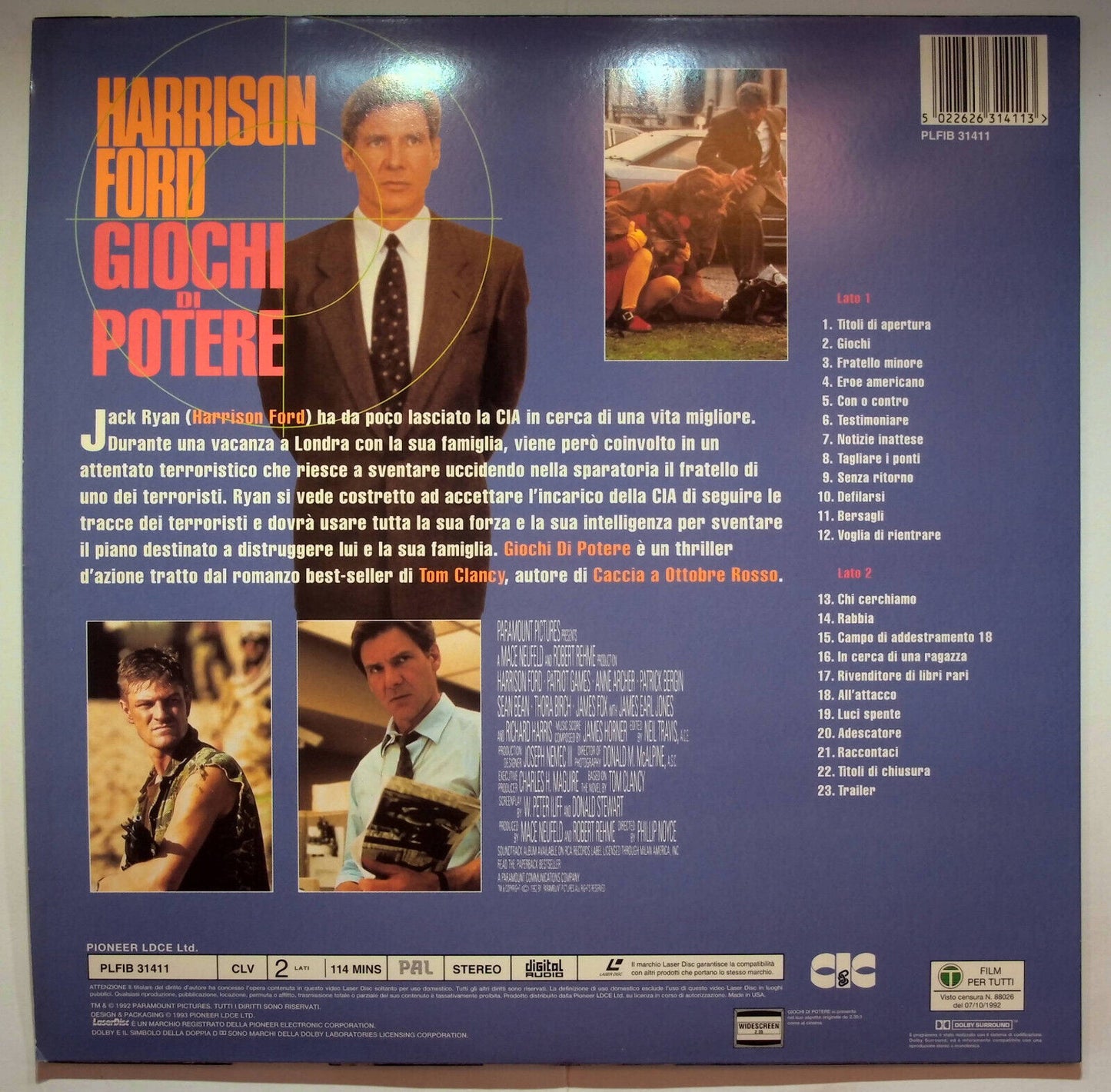 EBOND Giochi Di Potere - Laser Disc Pal