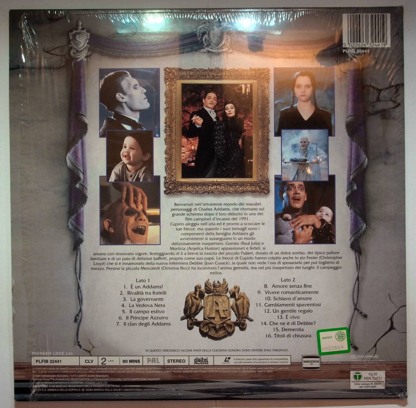 EBOND La Famiglia Addams 2 - Laser Disc Pal