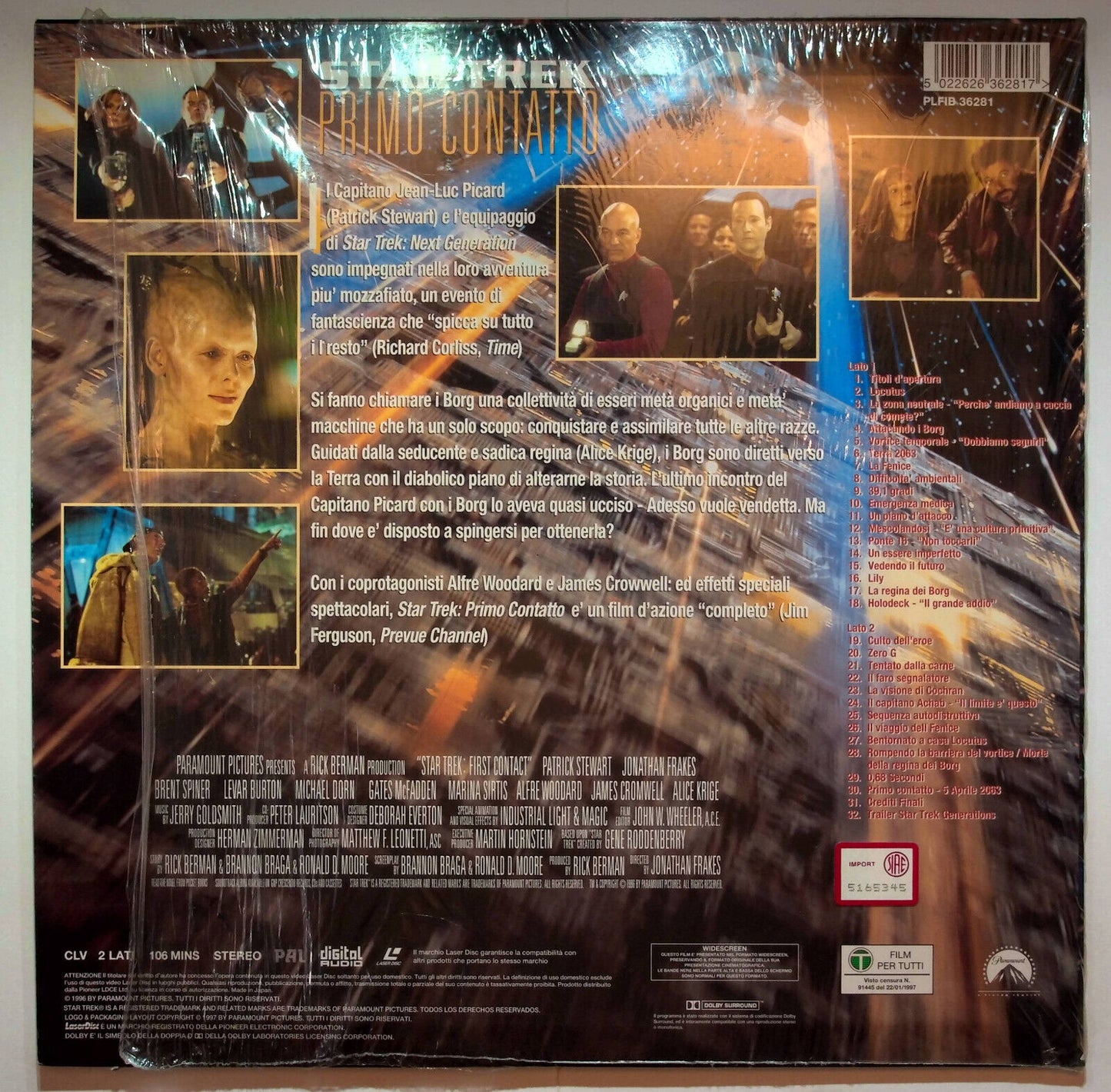 EBOND Star Trek Primo Contatto - Laser Disc Pal