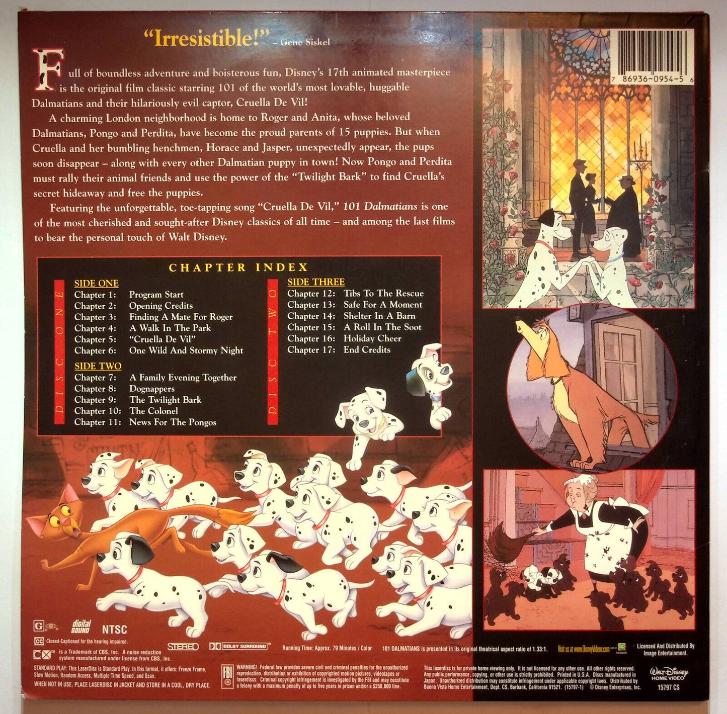 EBOND 101 Dalmatians - Laser Disc Ntsc