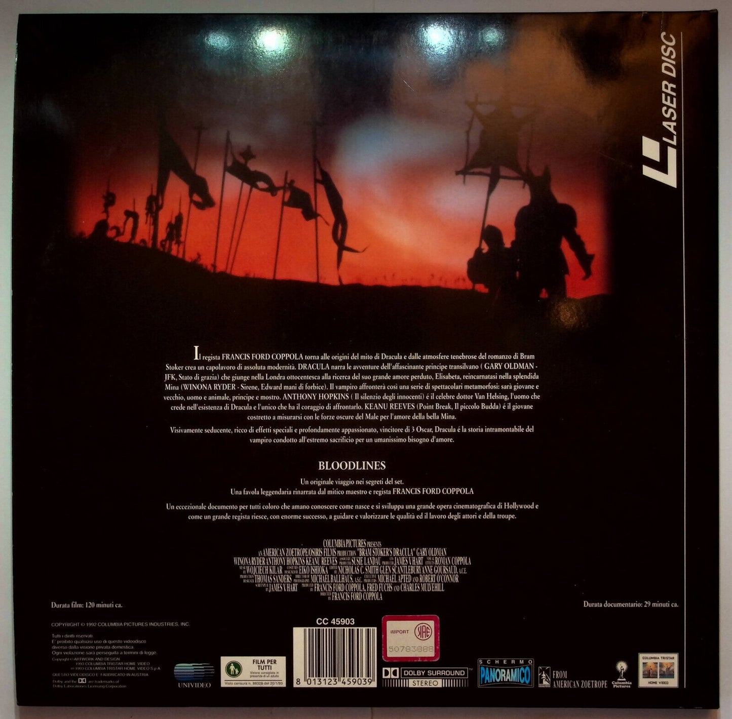 EBOND Dracula Di Bram Stoker - Laser Disc Pal