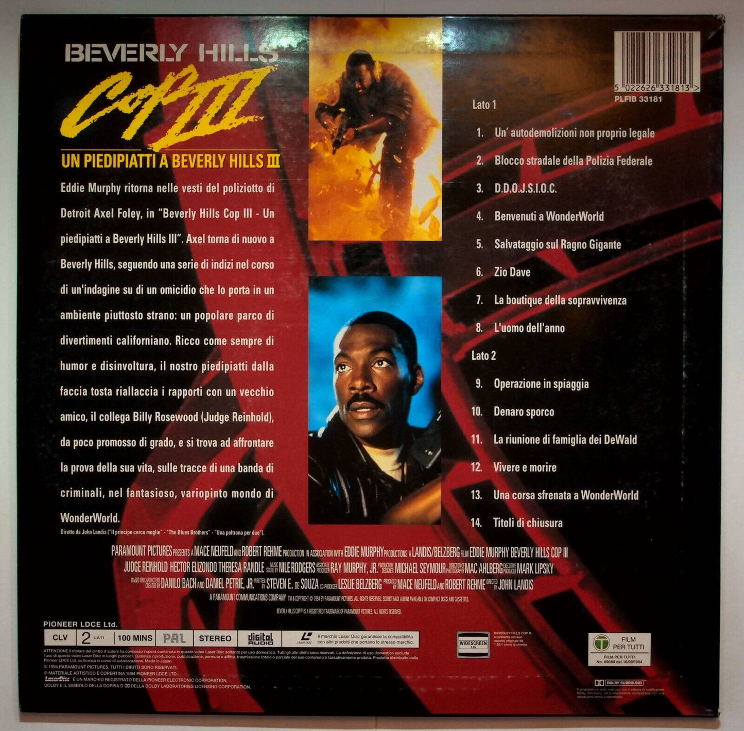 EBOND Beverly Hills Cop Iii - Laser Disc Pal