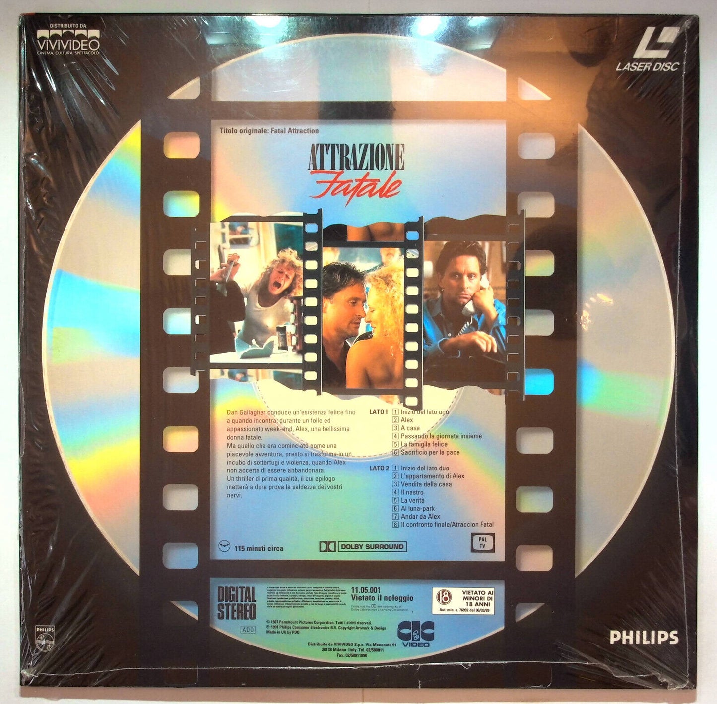 EBOND Attrazione Fatale - Laser Disc Pal
