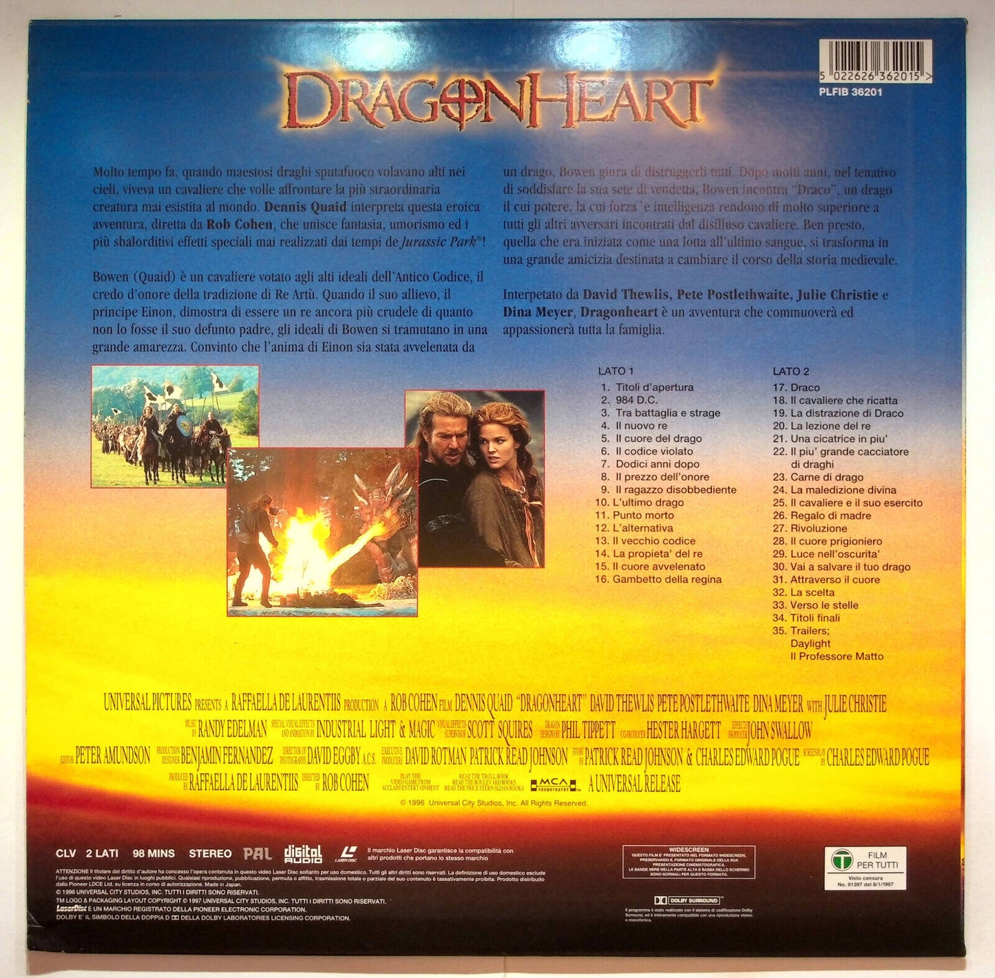 EBOND Dragonheart - Laser Disc Pal