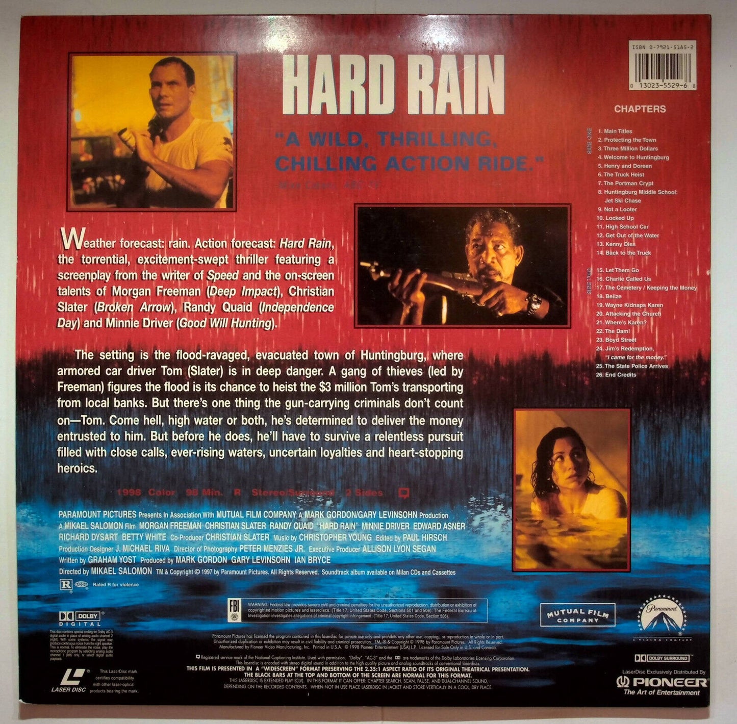 EBOND Hard Rain - Laser Disc Ntsc
