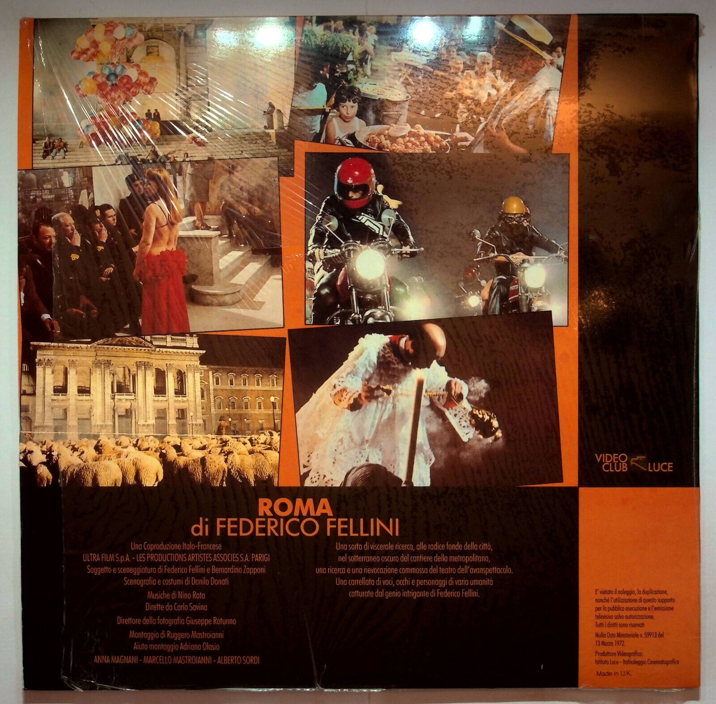 EBOND Roma - Federico Fellini - Laser Disc Pal