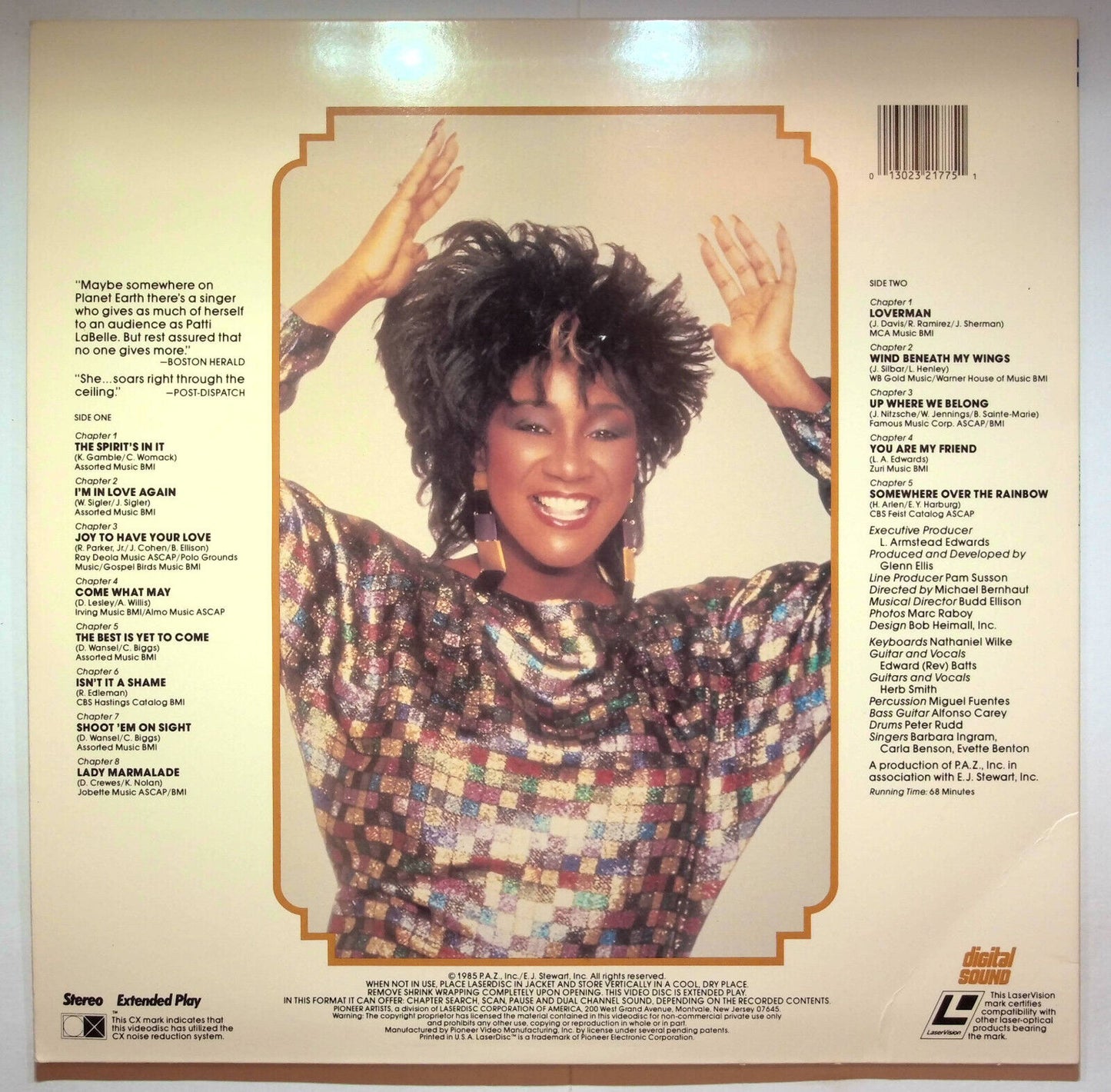 EBOND Patti La Belle - Look To The Rainbow  - Laser Disc Ntsc