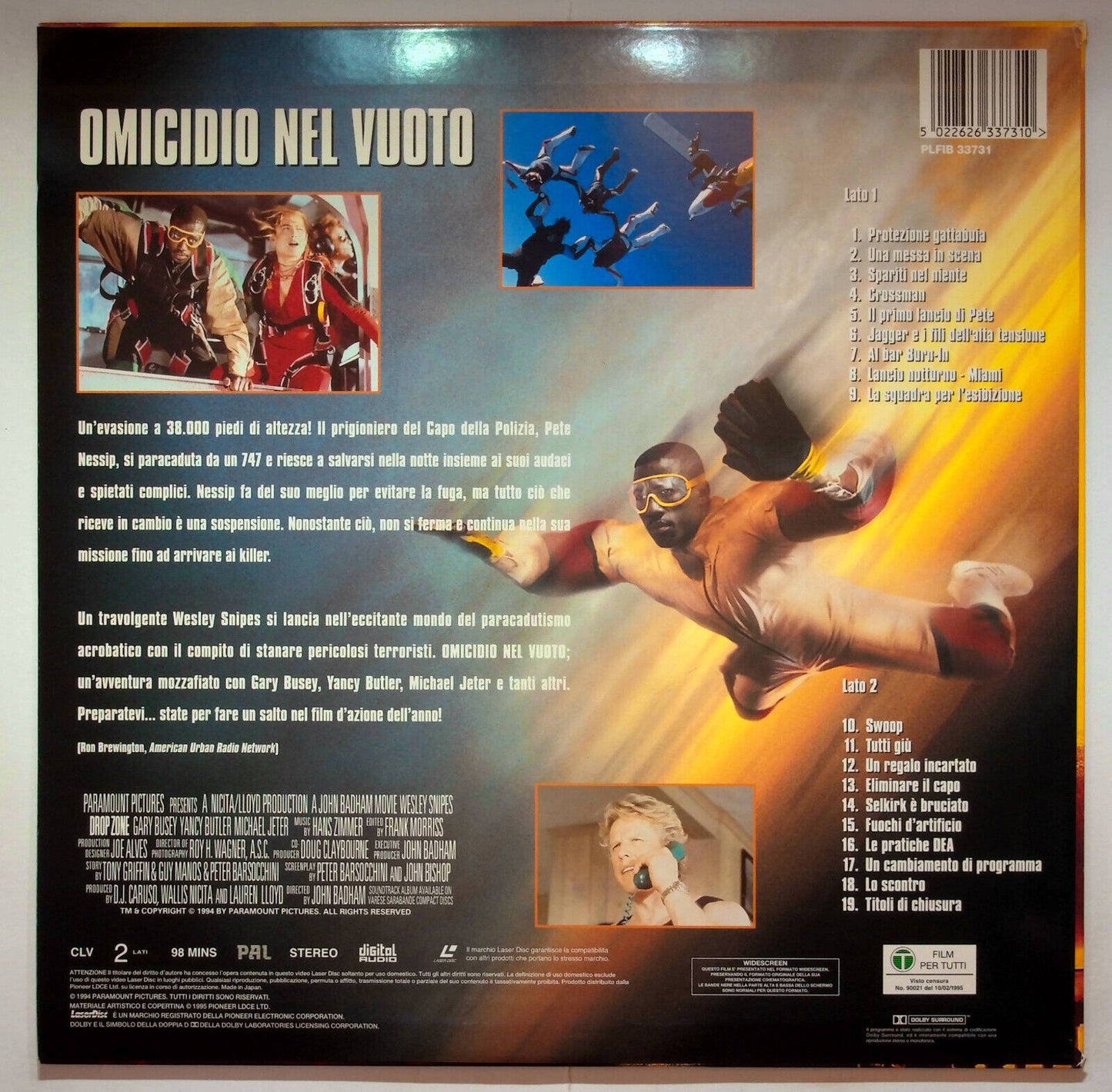 EBOND Omicidio Nel Vuoto - Laser Disc Pal