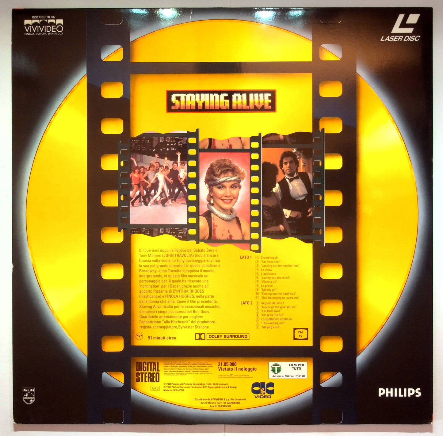 EBOND Staying Alive - Laser Disc Pal