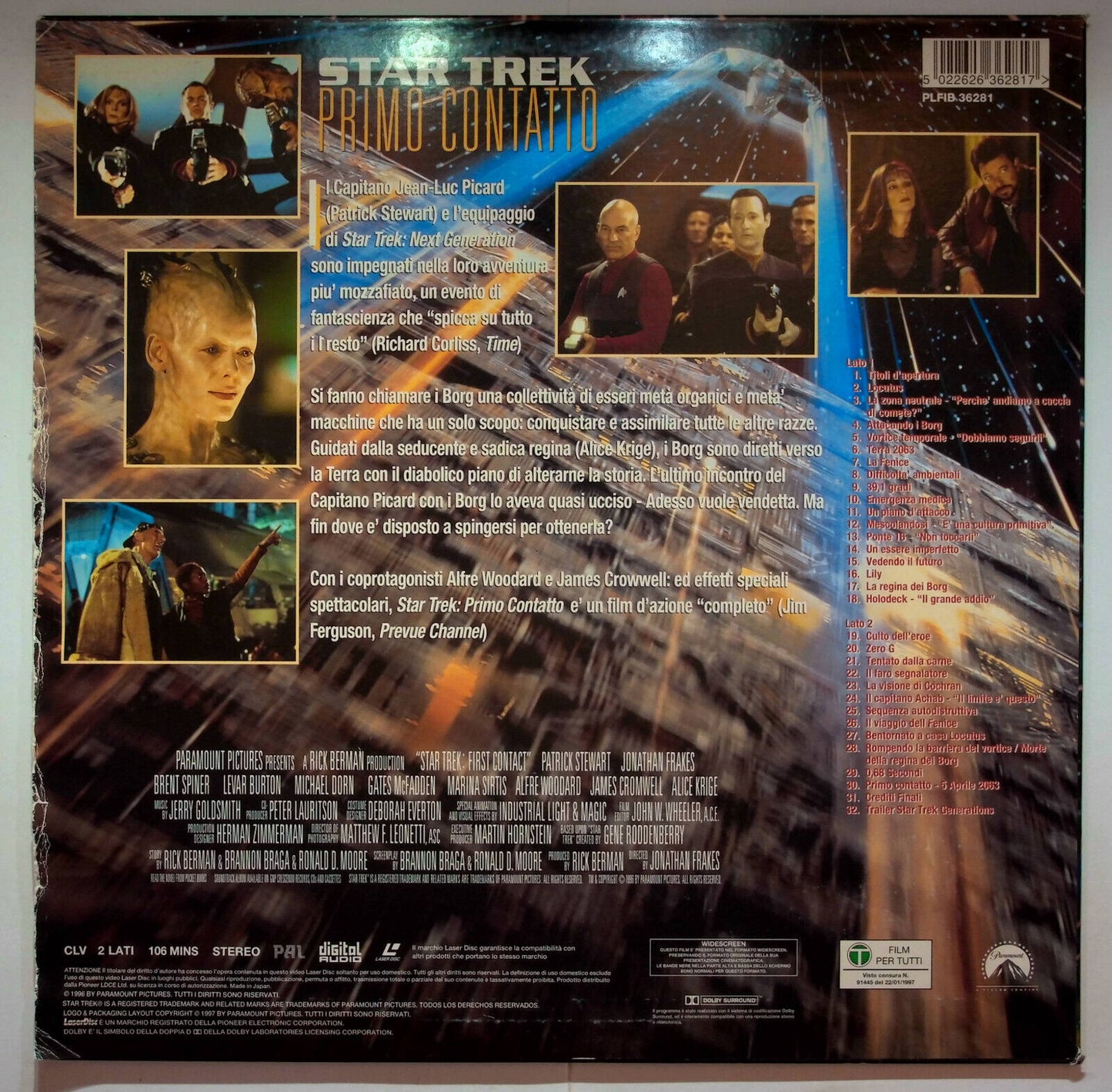 EBOND Star Trek Primo Contatto - Laser Disc Pal