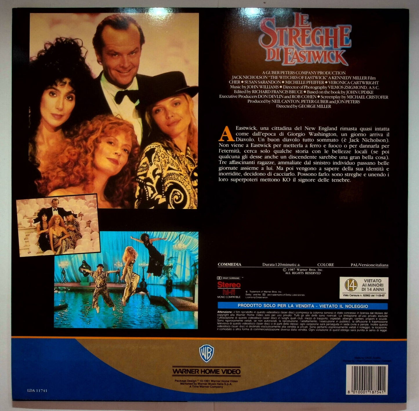 EBOND Le Streghe Di Eastwick - Laser Disc Pal