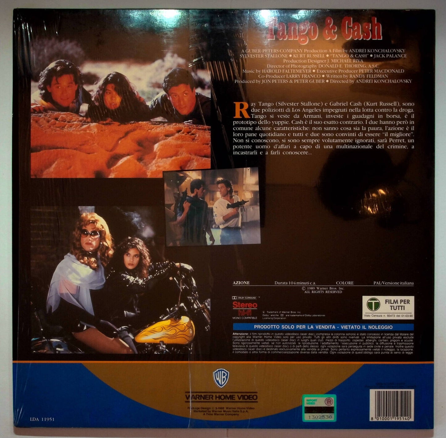 EBOND Tango & Cash - Laser Disc Pal