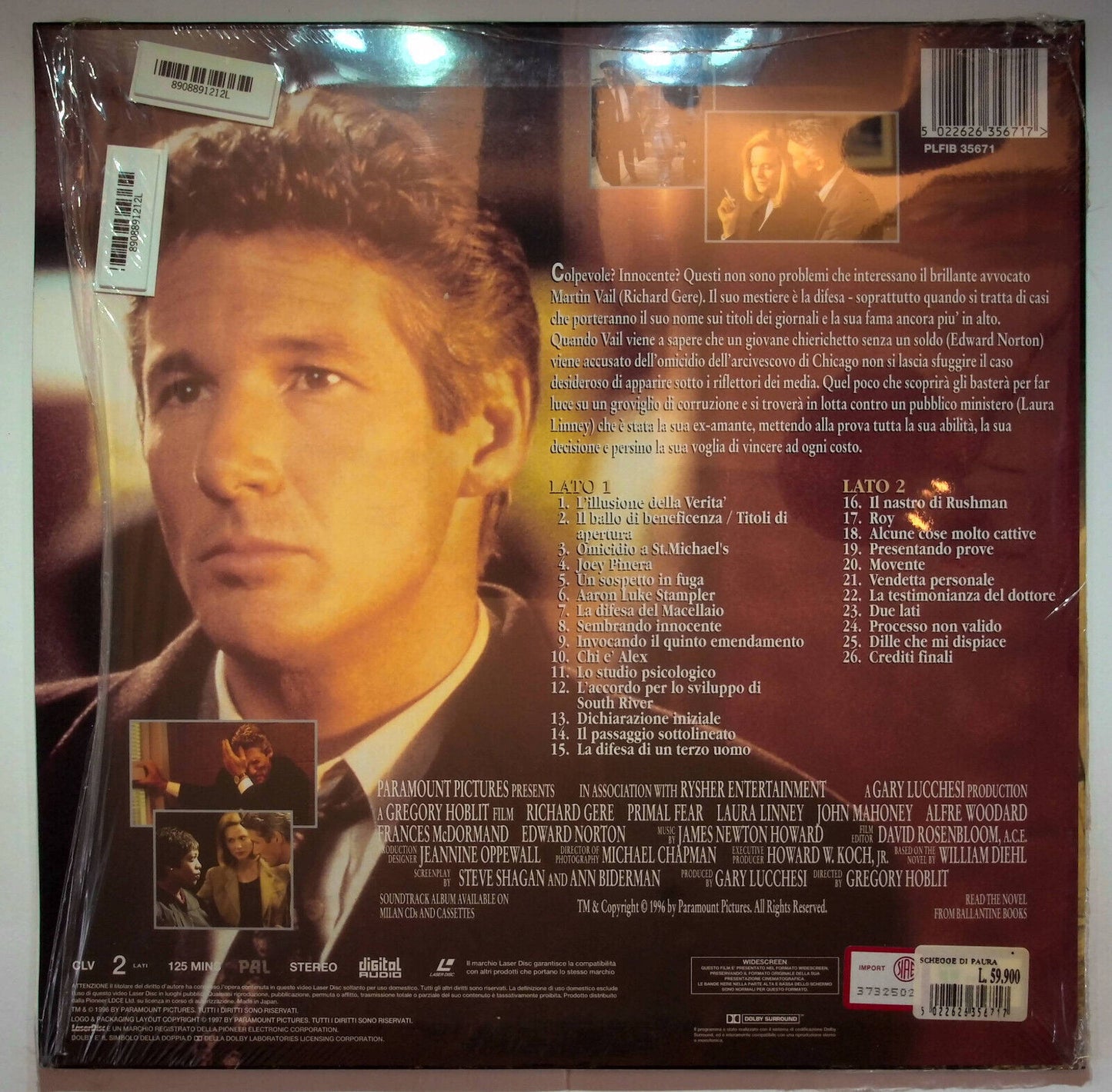 EBOND Schegge Di Paura - Laser Disc Pal