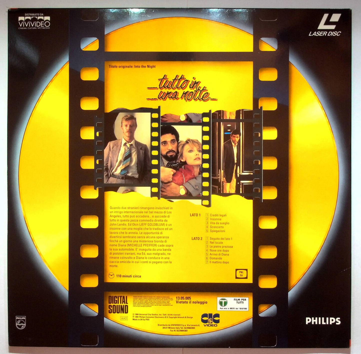 EBOND Tutto In Una Notte - Laser Disc Pal