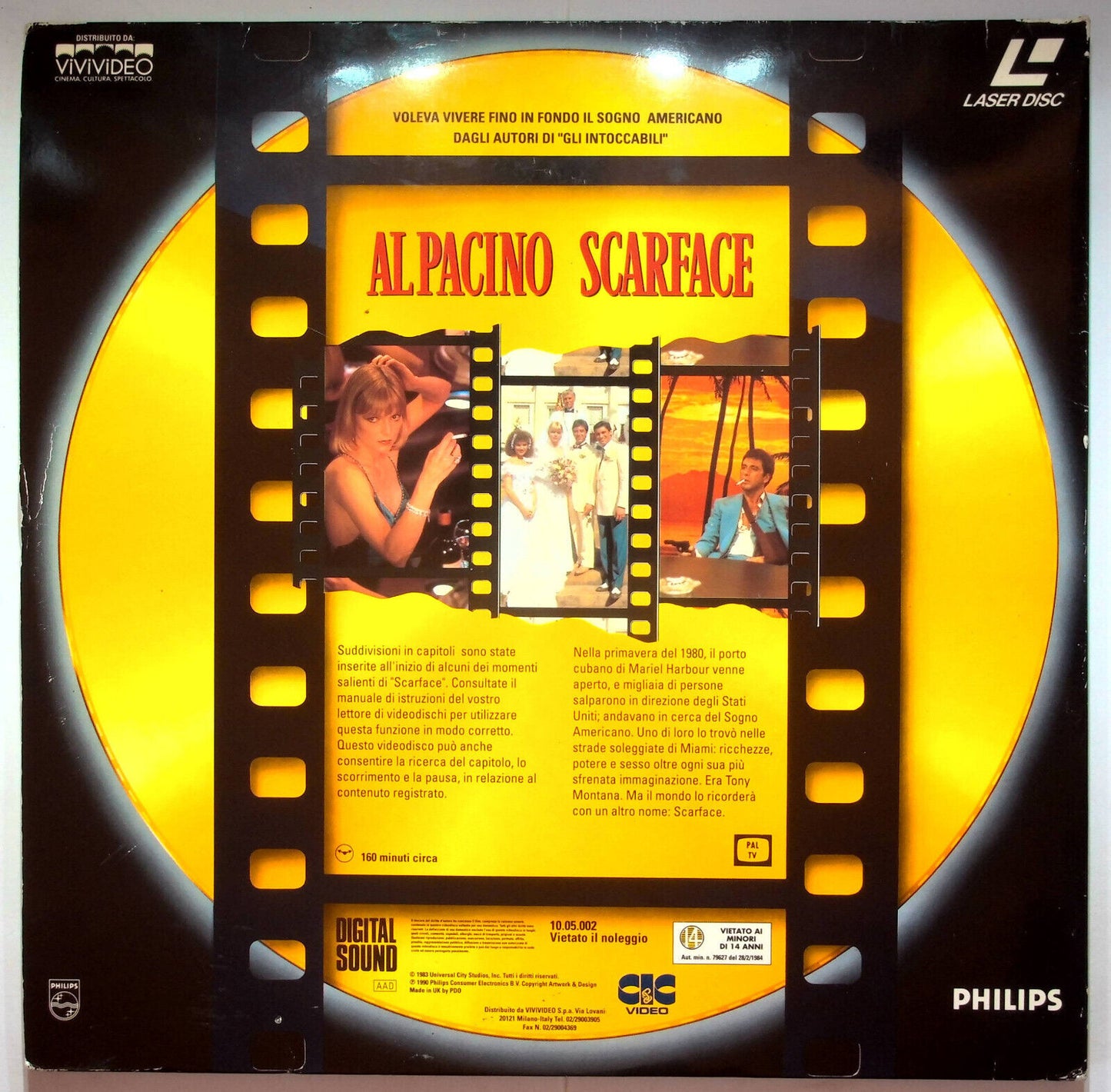 EBOND Al Pacino Scarface - Laser Disc Pal