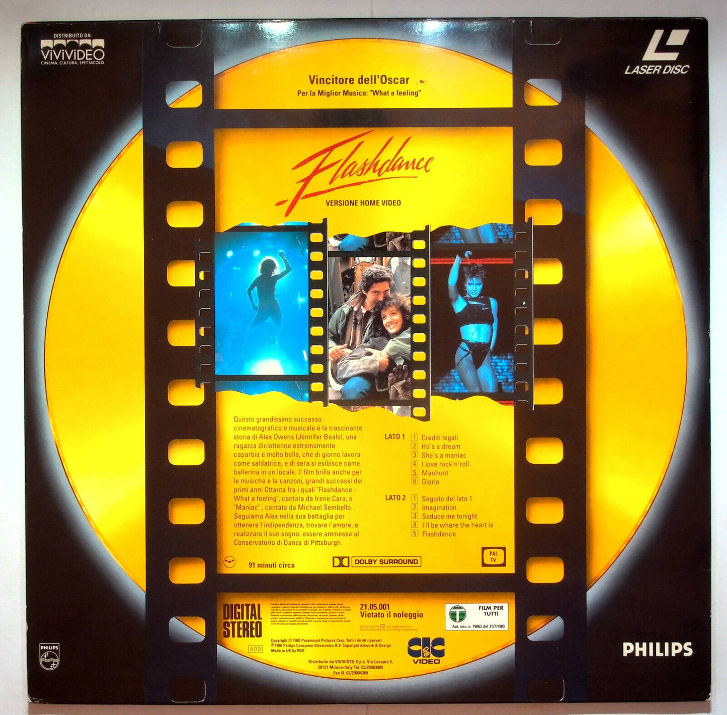 EBOND Flashdance - Laser Disc Pal