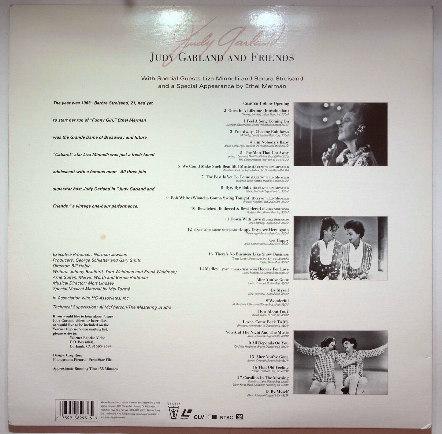 EBOND Judy Garland And Friends - Laser Disc Ntsc