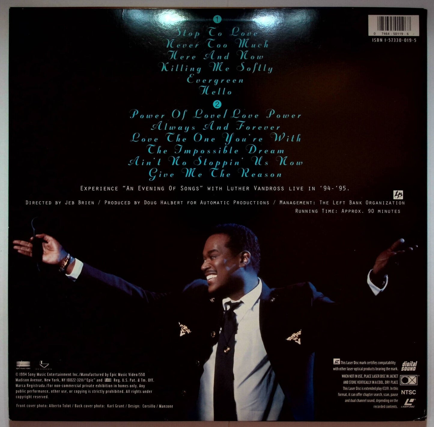 EBOND Luther Vandross Always And Forever An Evening Of Songs - Laser Disc Ntsc