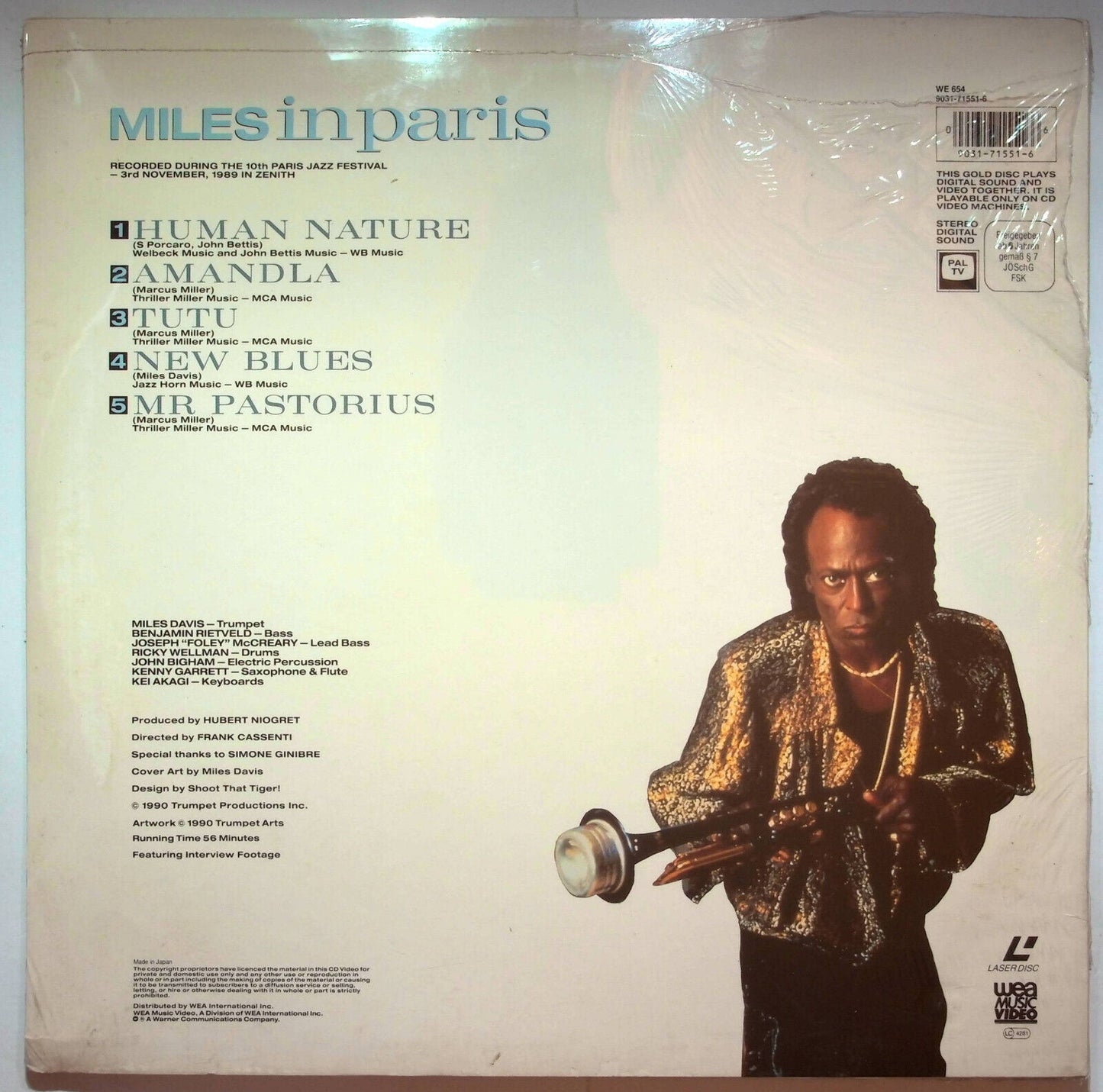 EBOND Miles Davis - Miles In Paris - Laser Disc Pal