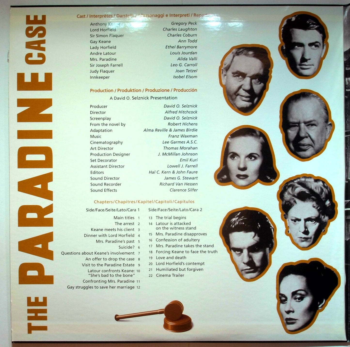 EBOND The Paradine Case - Laser Disc Pal