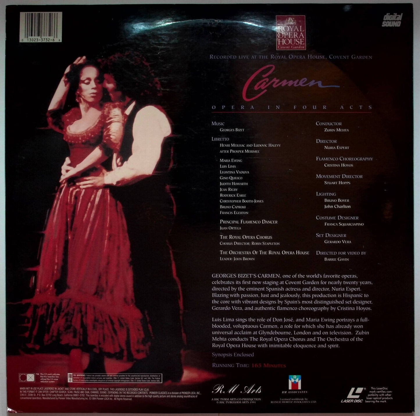 EBOND Carmen - Royal Opera House George Bizet - Laser Disc Ntsc