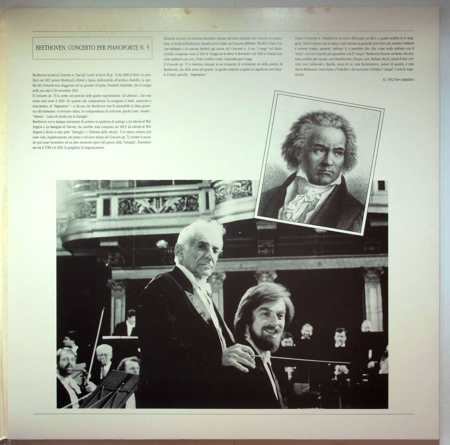 EBOND Beethoven - Piano Concerto N°5 Wiener Philharmoniker -  Laser Disc Pal