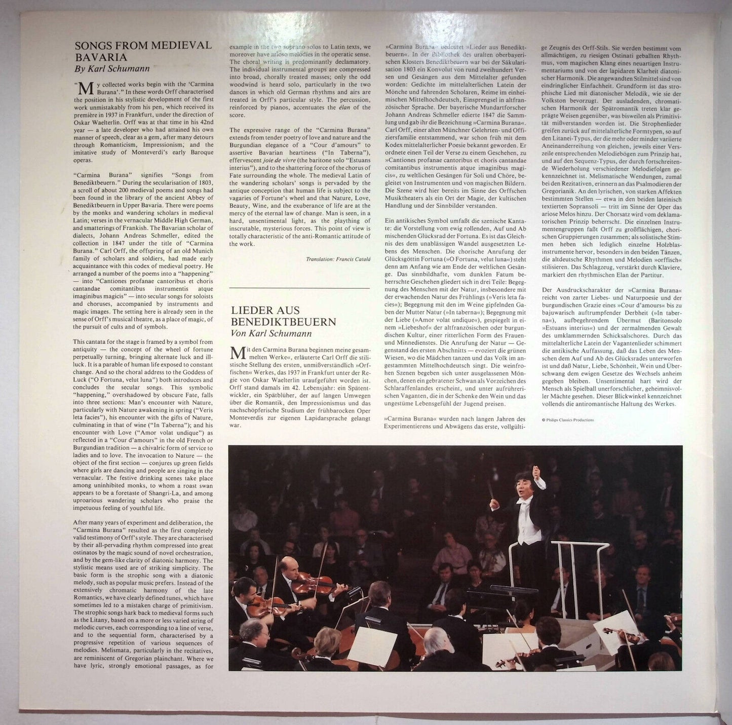 EBOND Carl Orff - Carmina Burana Cantiones Profane - Laser Disc Pal