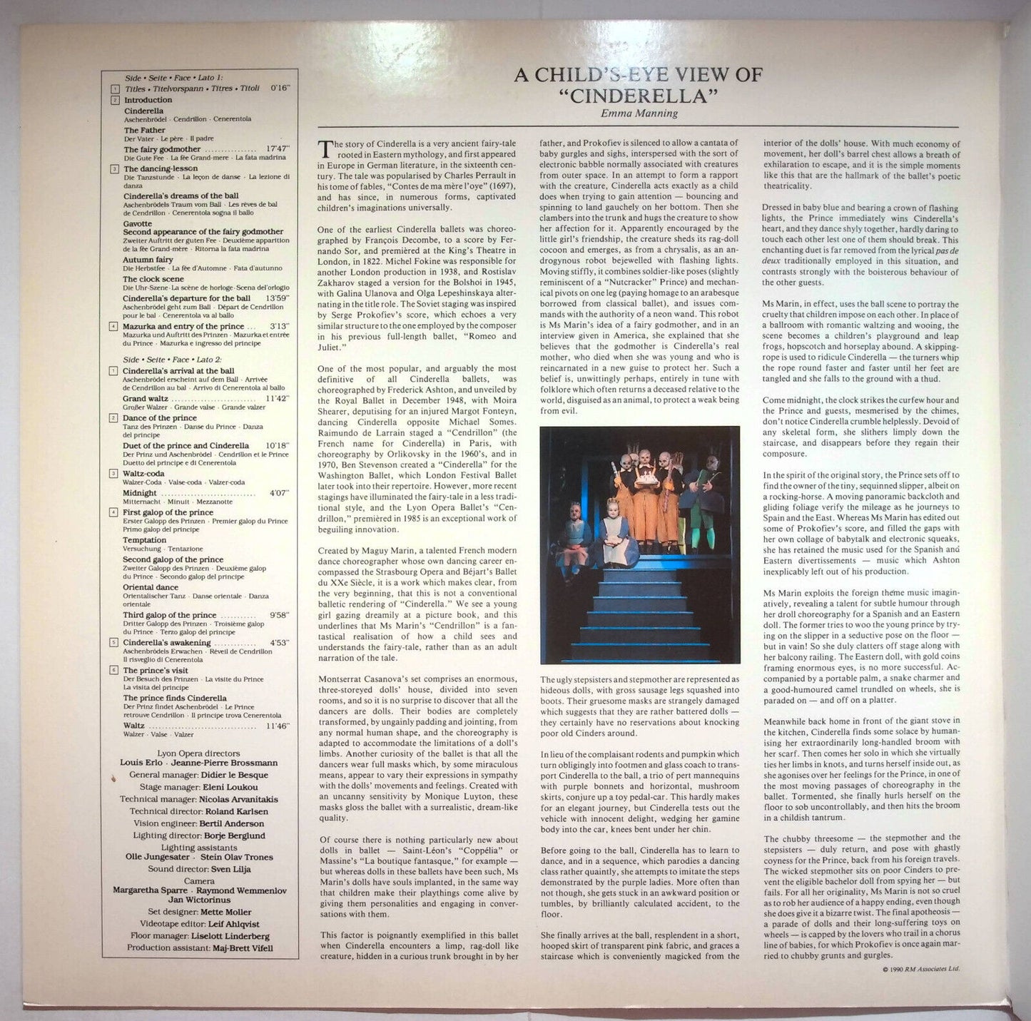 EBOND Prokofiev Cinderella - Lyon Opera Ballet Maguy Marin's - Laser Disc Pal