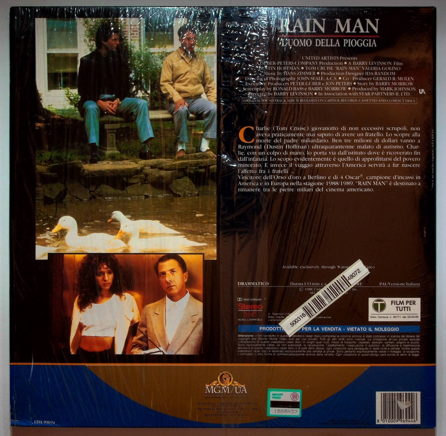 EBOND Rain Man - L'uomo Della Pioggia - Laser Disc Pal