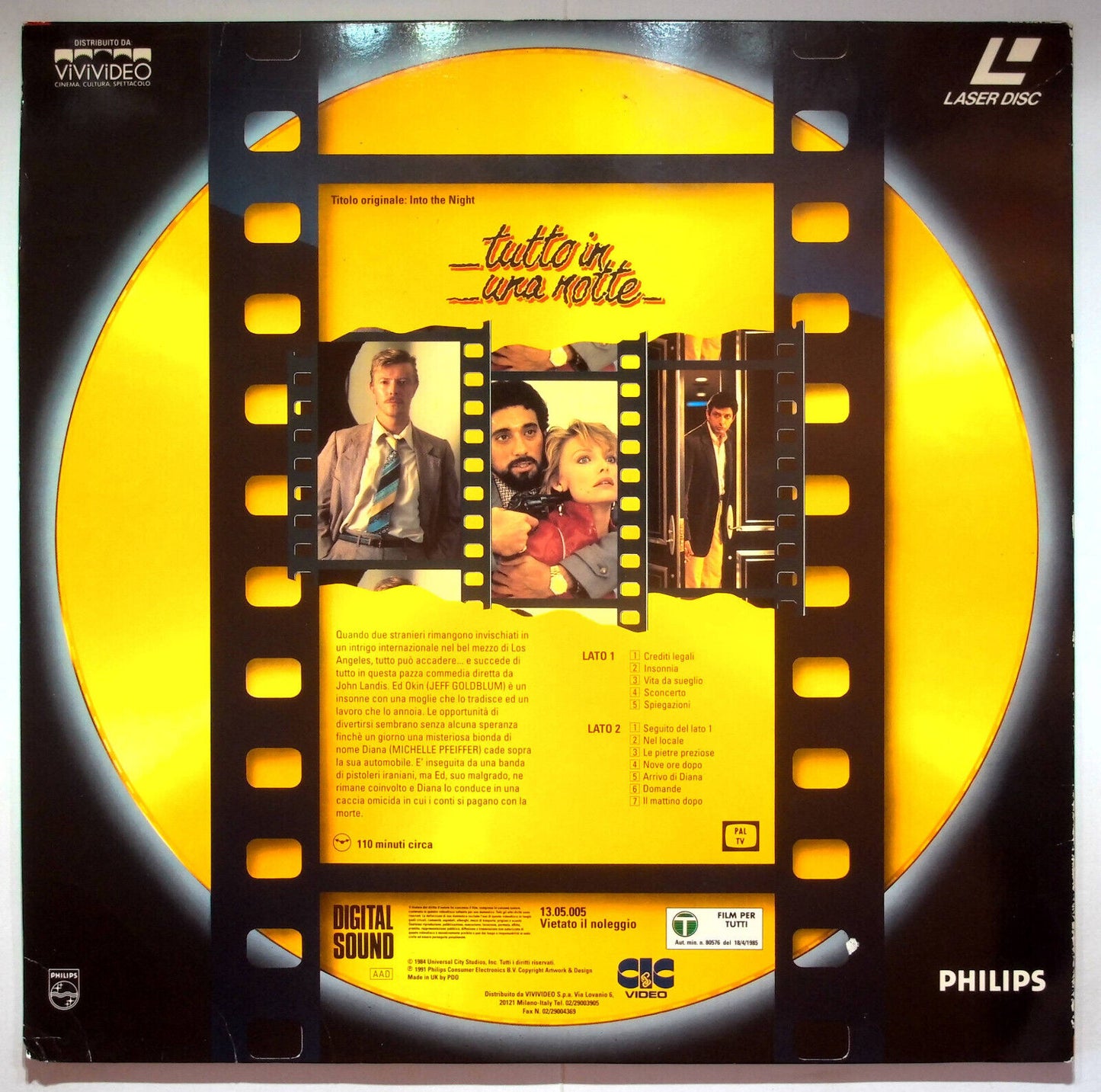 EBOND Tutto In Una Notte - Laser Disc Pal
