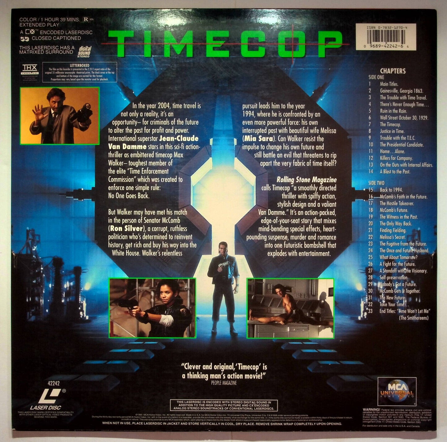 EBOND Timecop - Laser Disc Ntsc