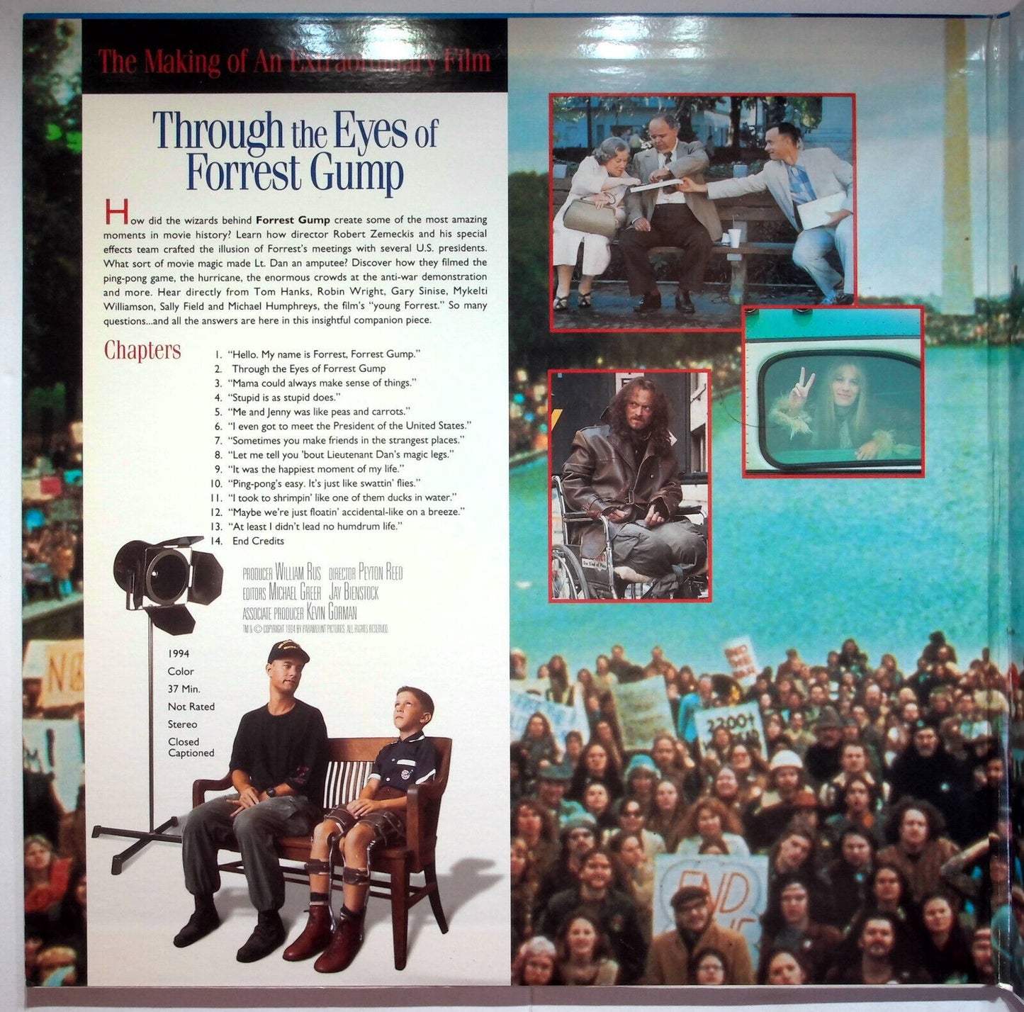 EBOND Tom Hanks Is Forrest Gump - Laser Disc Ntsc