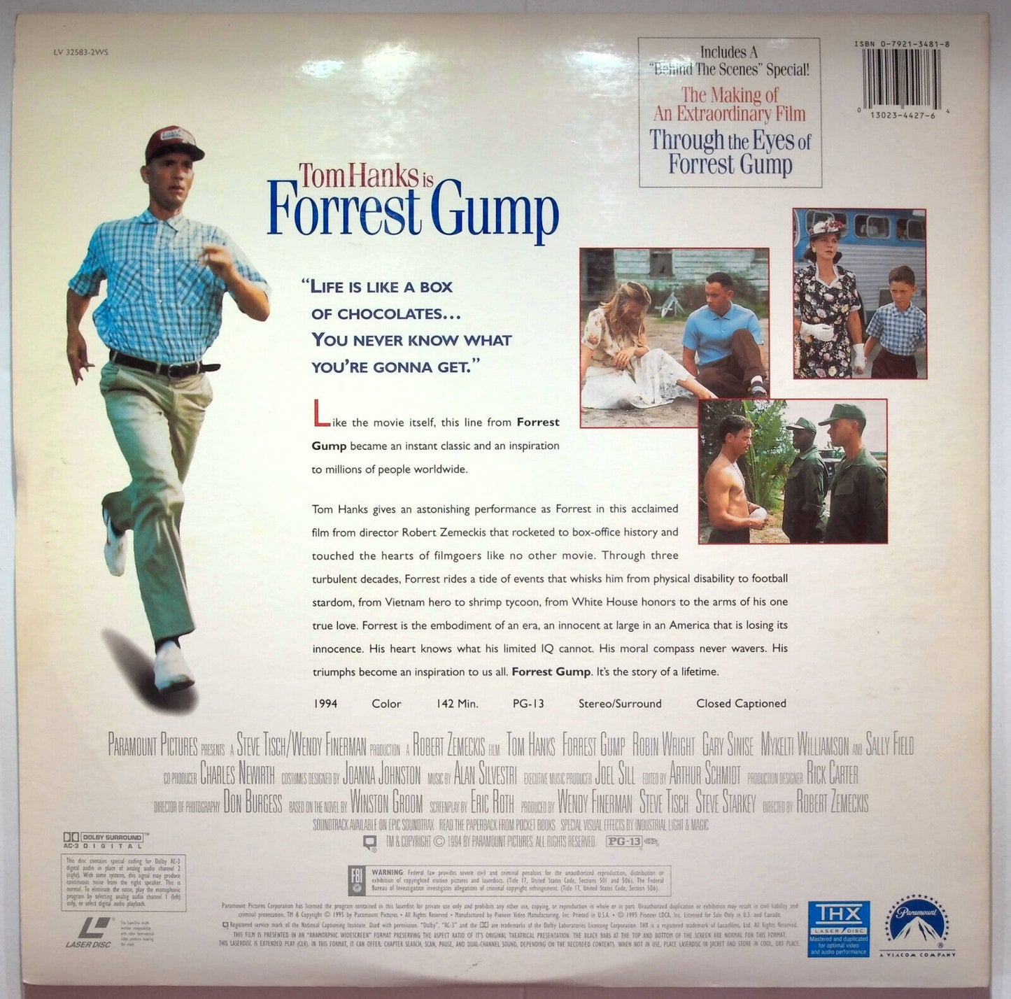 EBOND Tom Hanks Is Forrest Gump - Laser Disc Ntsc