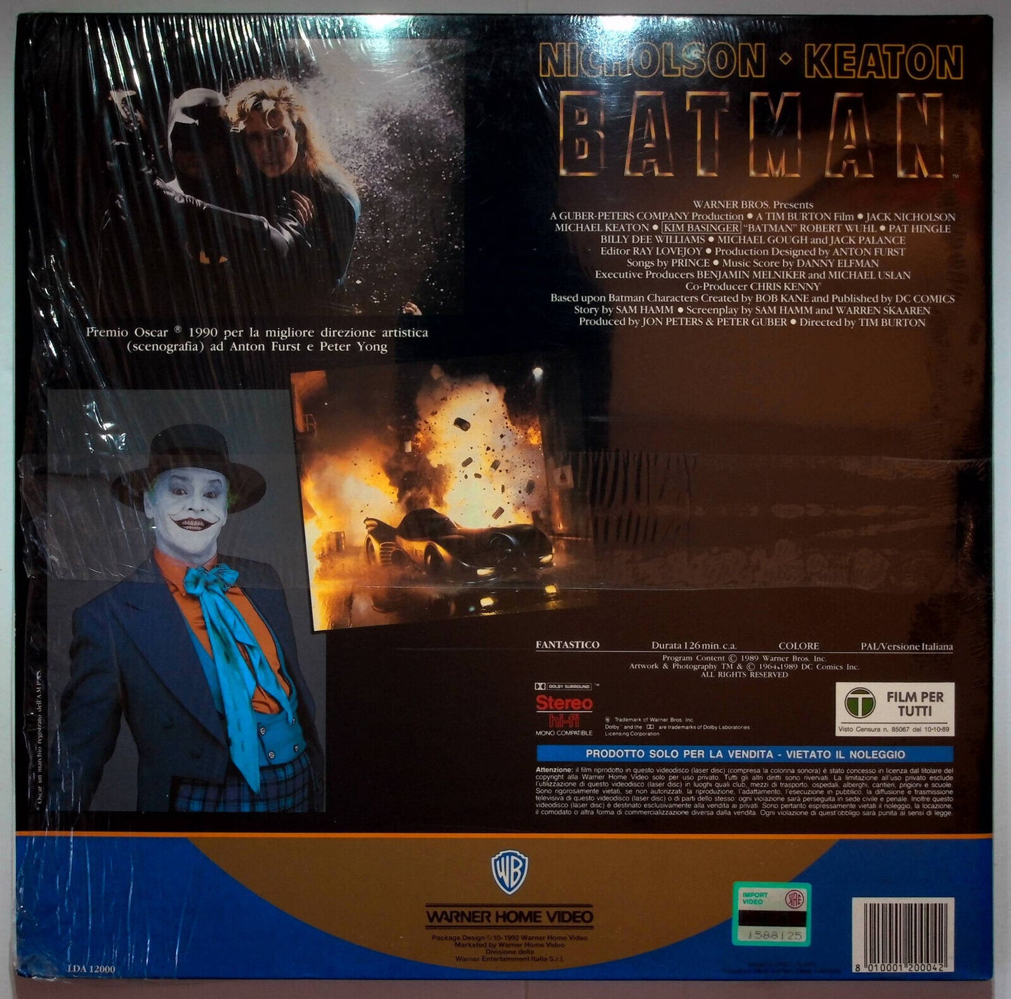 EBOND Batman (1989) - Laser Disc Pal