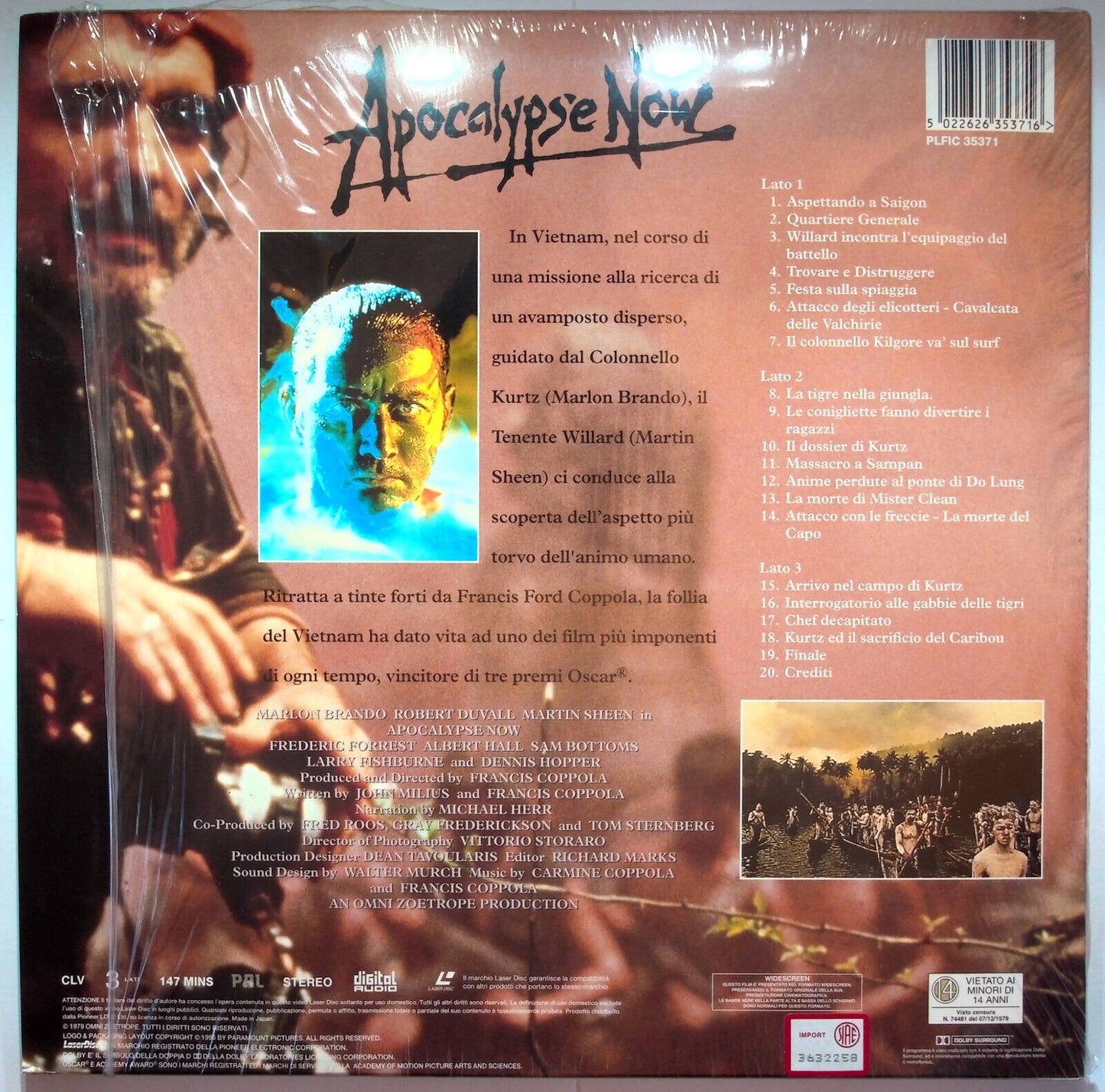 EBOND Apocalypse Now - Laser Disc Pal