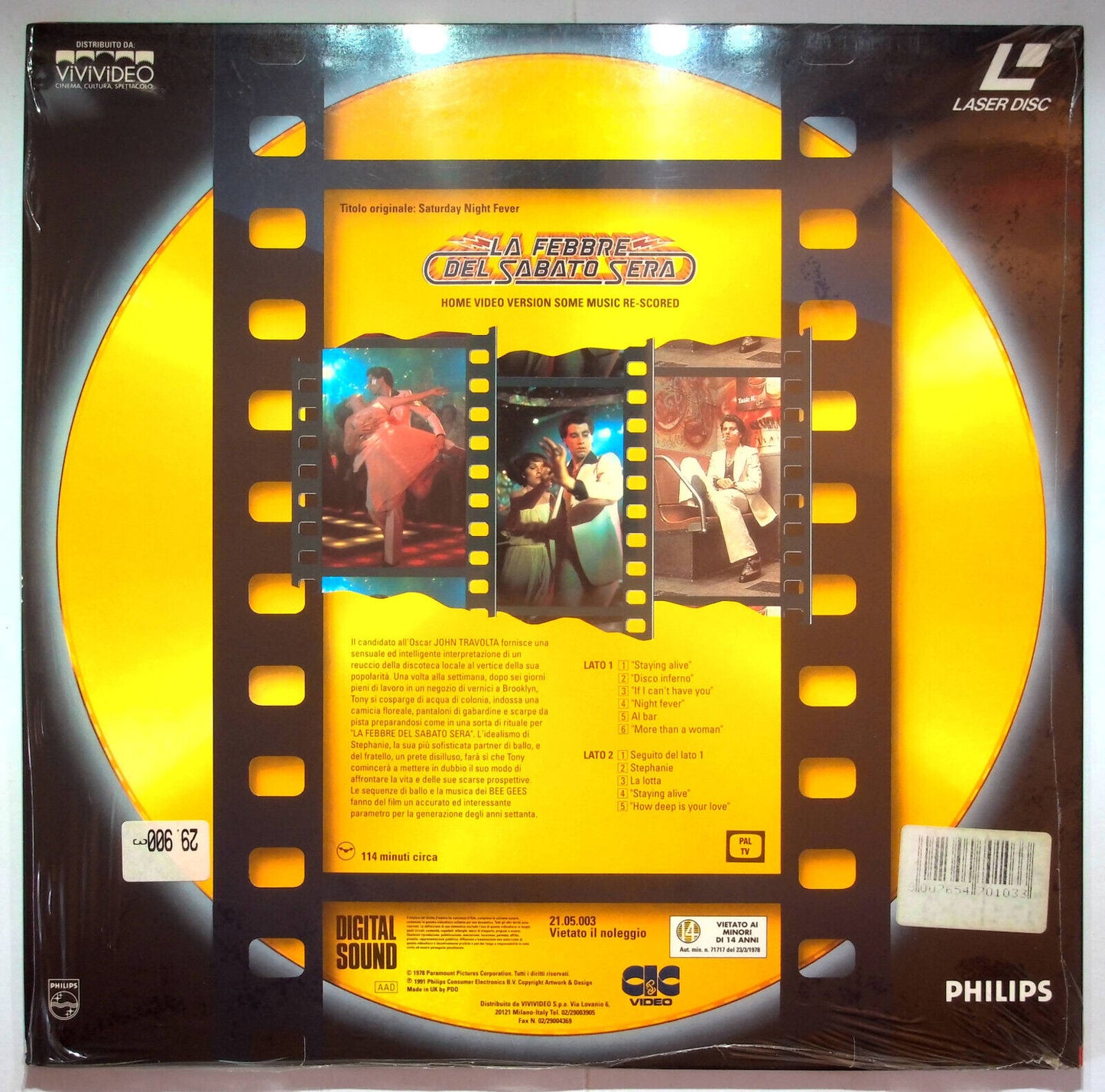 EBOND La Febbre Del Sabato Sera - Laser Disc Pal