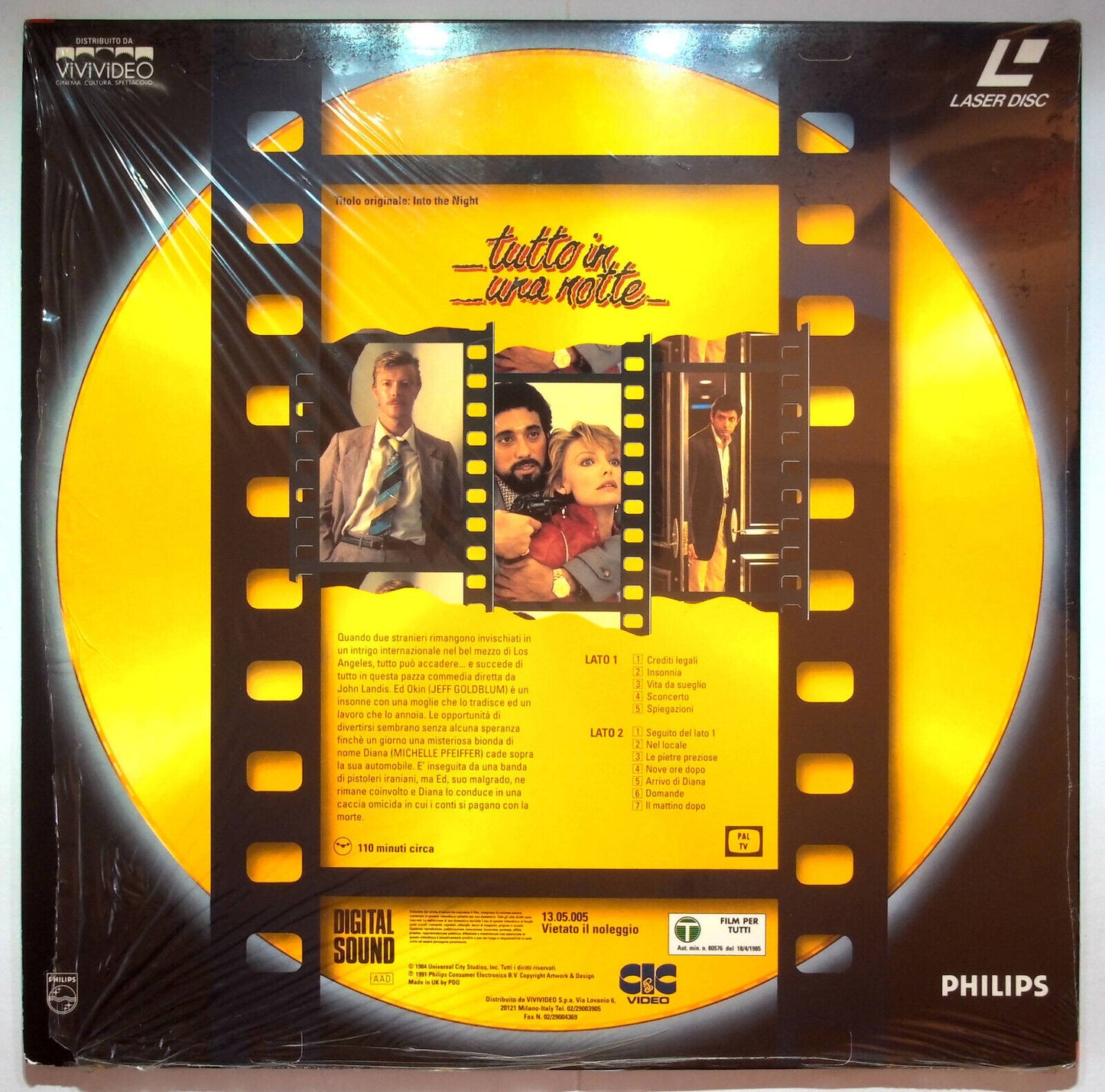 EBOND Tutto In Una Notte - Laser Disc Pal