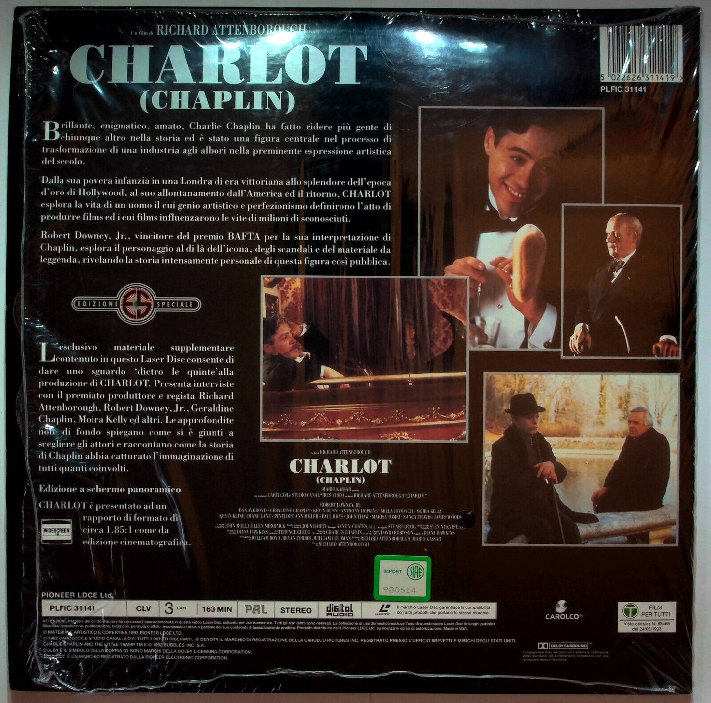 EBOND Charlot ( Chaplin) - Edizione Speciale - Laser Disc Pal